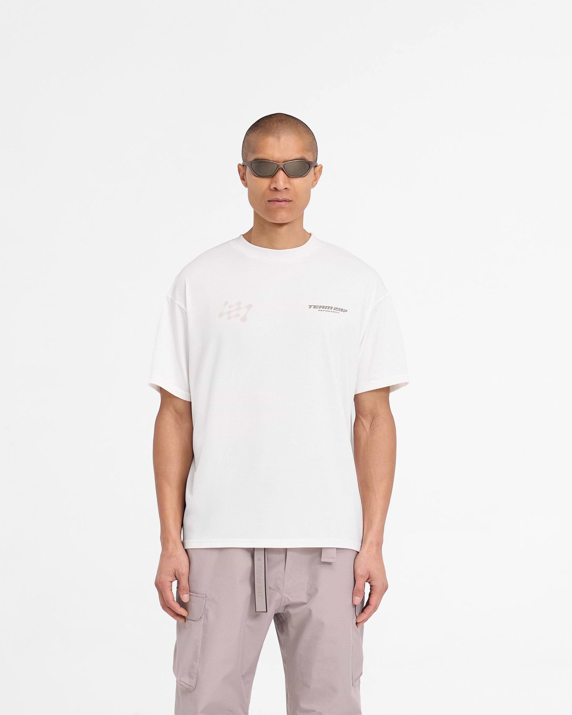 247 Future Terrains Oversized T-Shirt - Blanc Crème