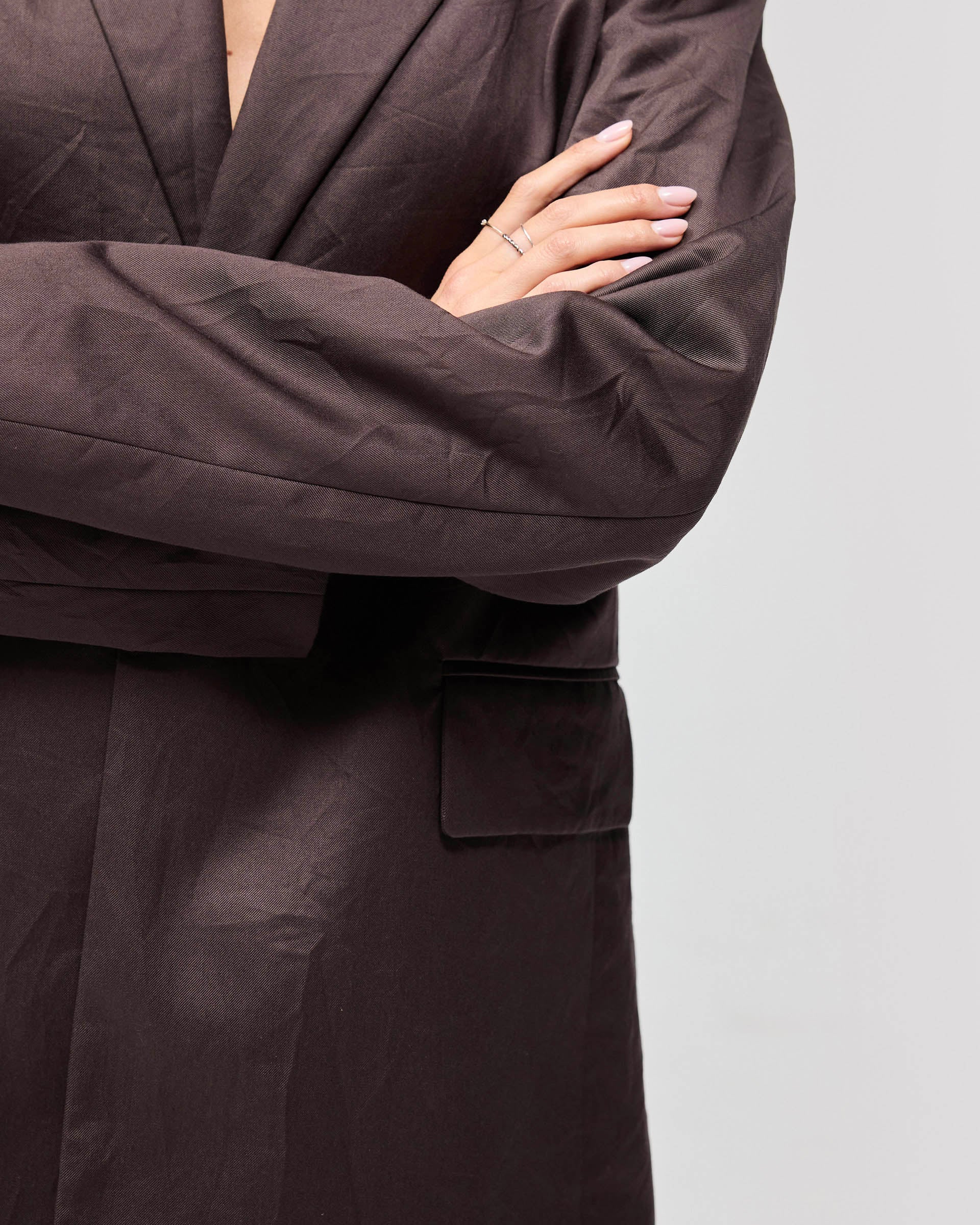 Crimp Jacket - Black Coffee