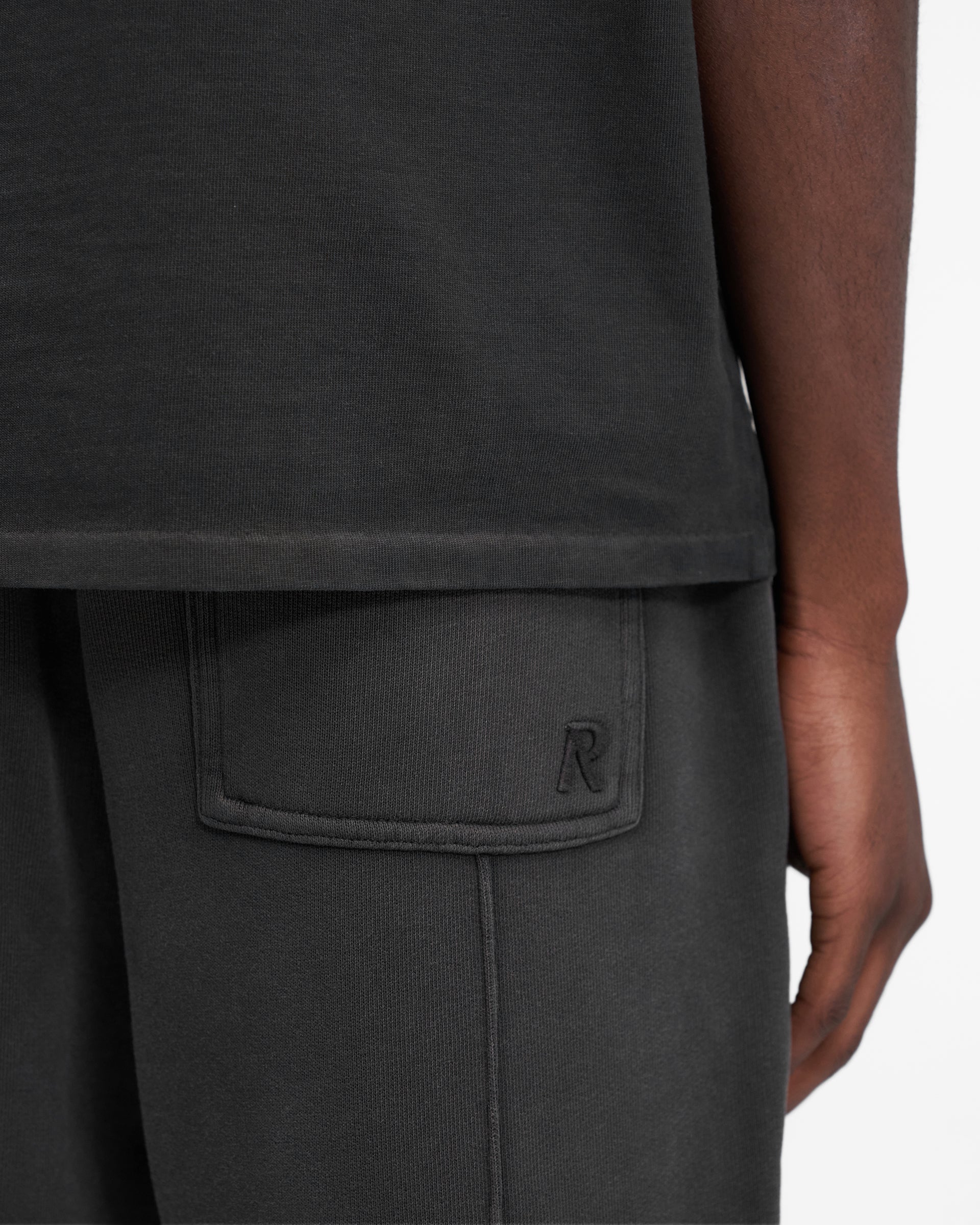 Heavyweight Initial Sweatpants, Stained Black