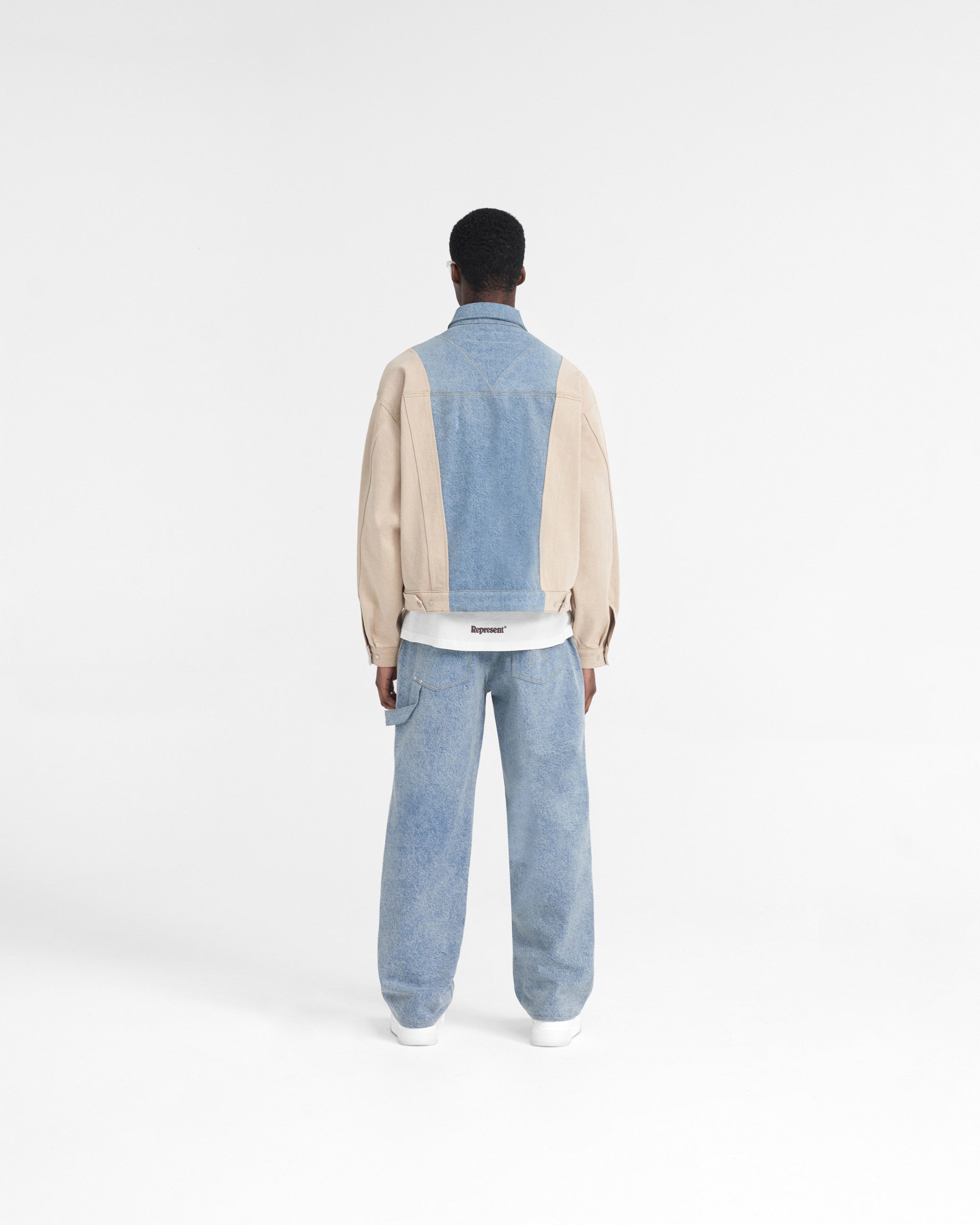 R3C-V2 Colour Block Carpenter Denim - Blau