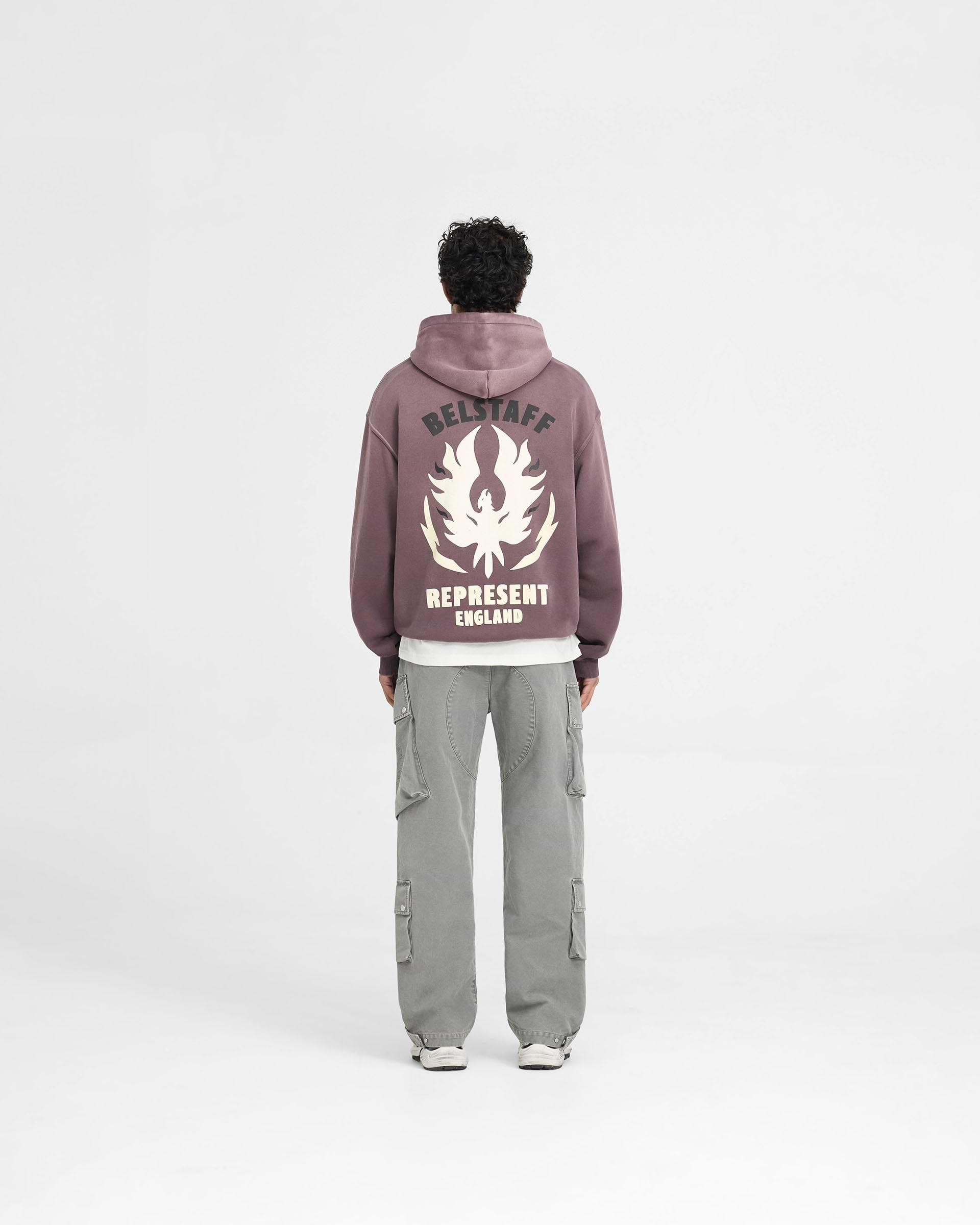 Represent X Belstaff Flame Phoenix Hoodie - Prune