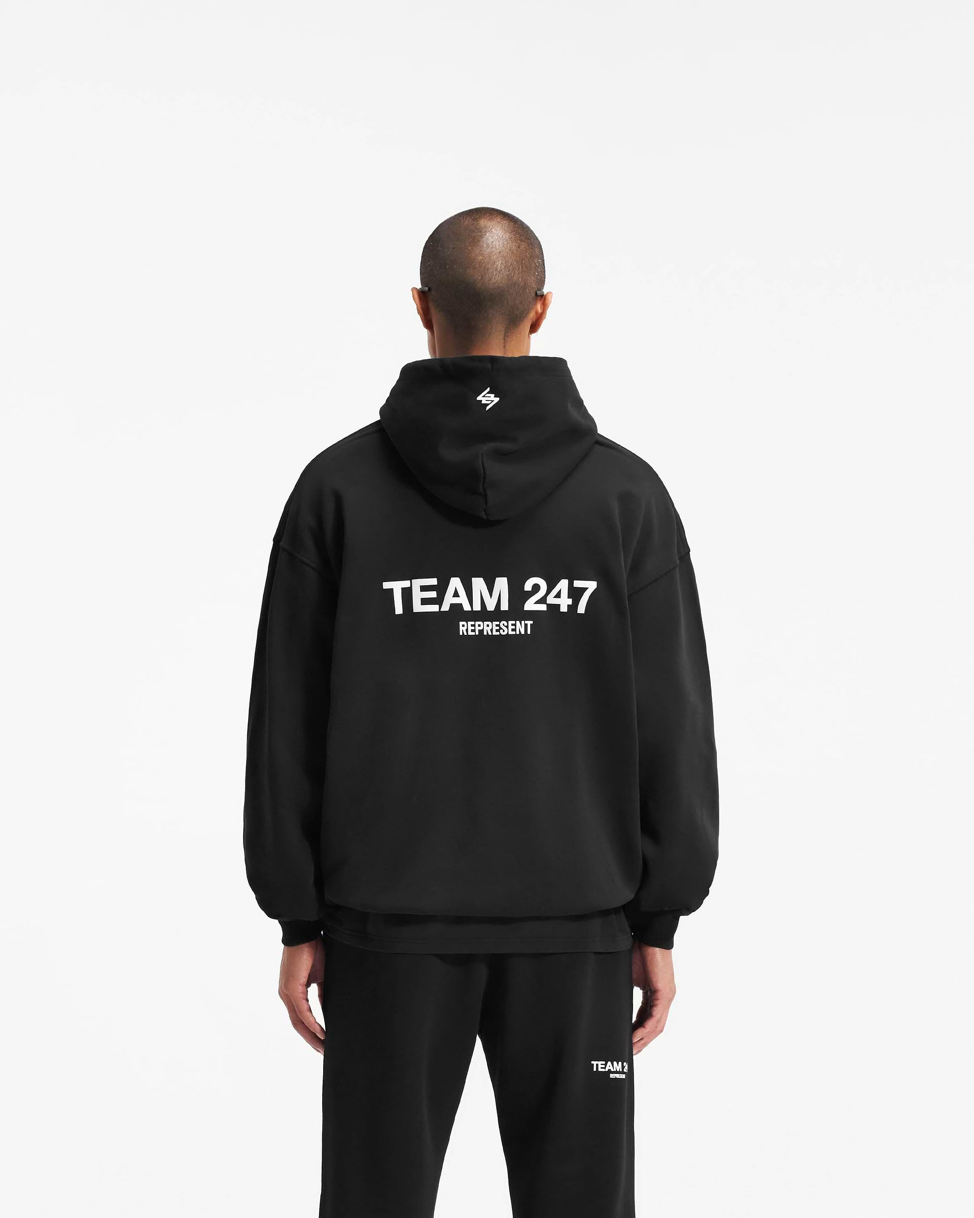 Sweat à capuche surdimensionné Team 247 - Noir