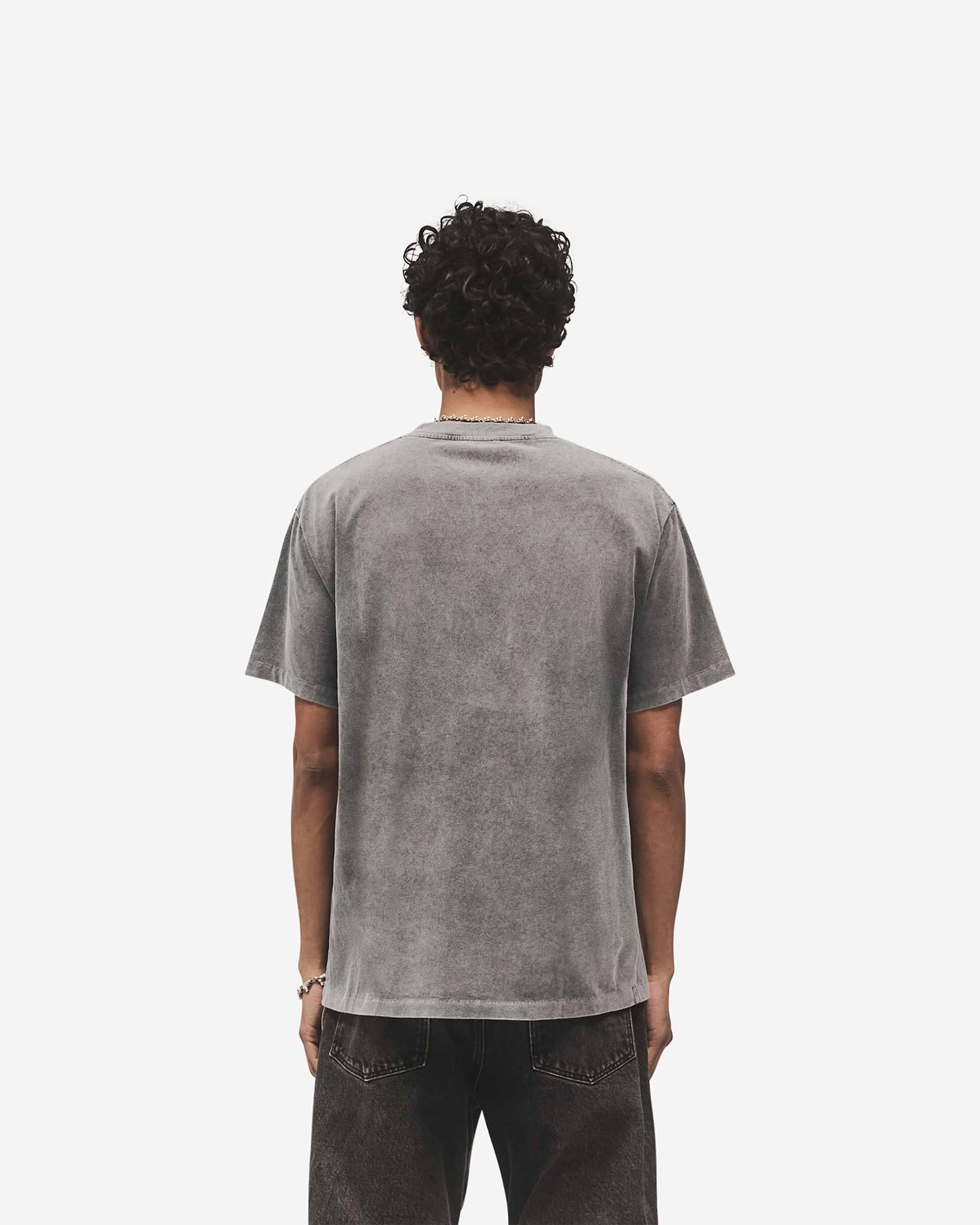 Metal Initial R T-Shirt - Vintage Grau.