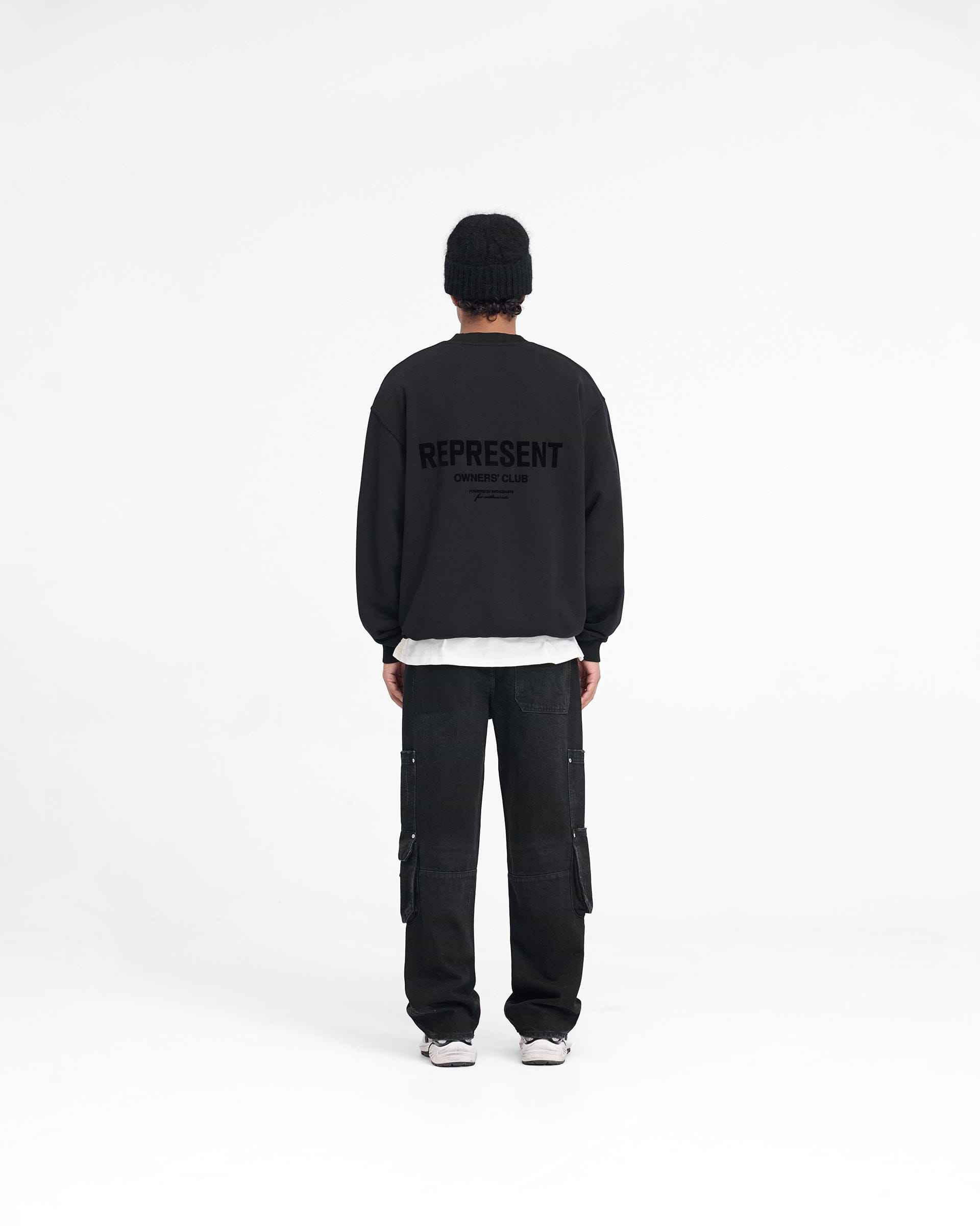 Represent Owners Club Flocked Sweater - Noir