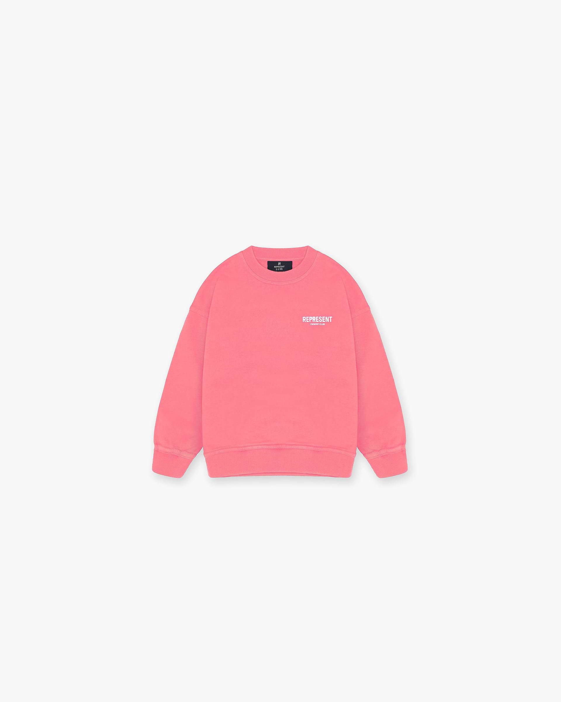 Represent Mini Owners Club Sweater | Bubblegum Pink Sweaters Owners Club | Represent Clo