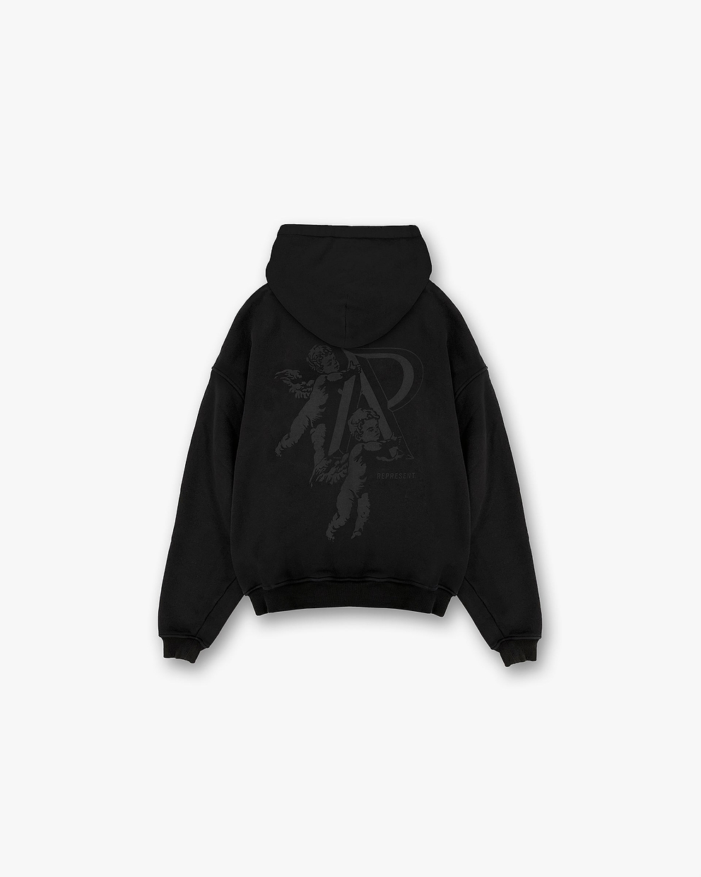 Cherub Initial Zip Hoodie - SCHWARZ