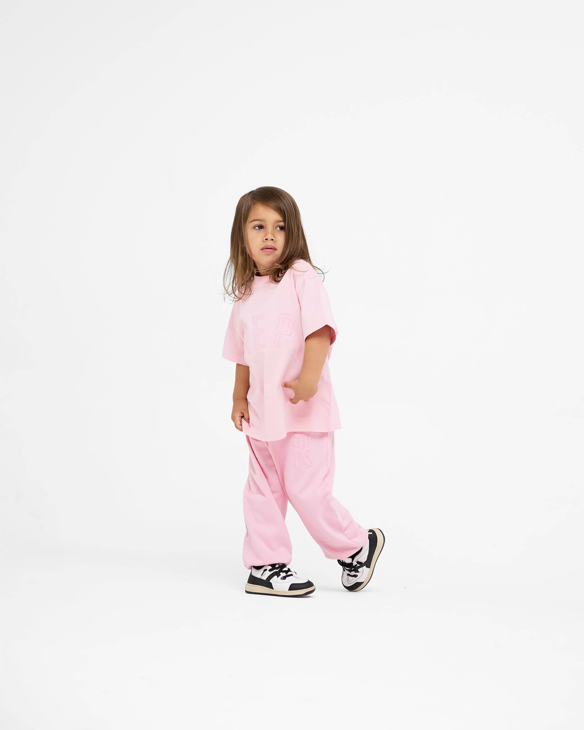 Mini Rep Applique Sweatpants - Rose Bonbon