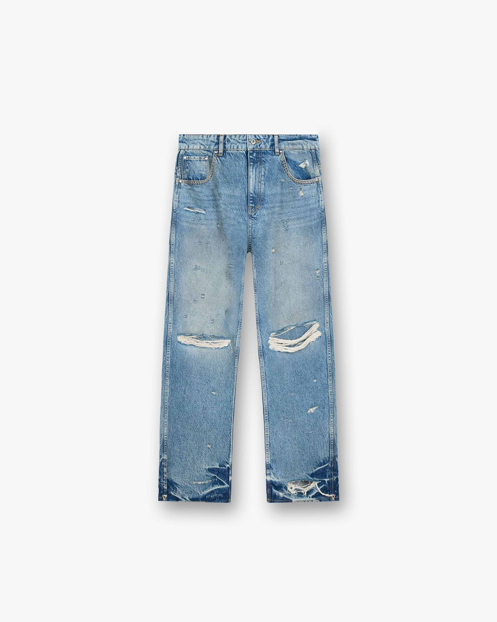 Represent X Duke + Dexter Baggy Denim - Bleu Mécanique