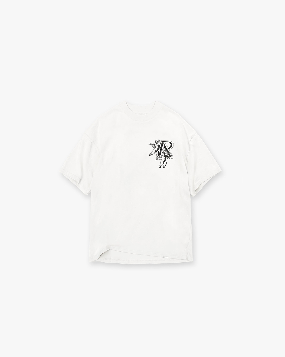 Cherub Initial T-Shirt - CREMEWEISS