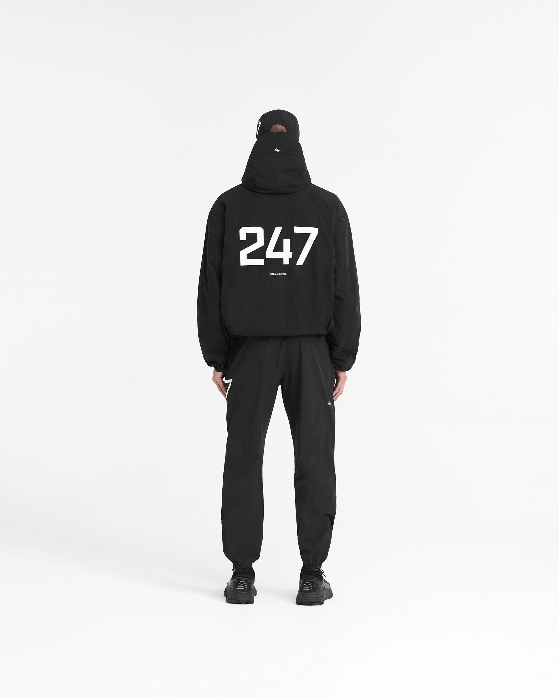 Veste d'entraînement à capuche 247 - Jet Black