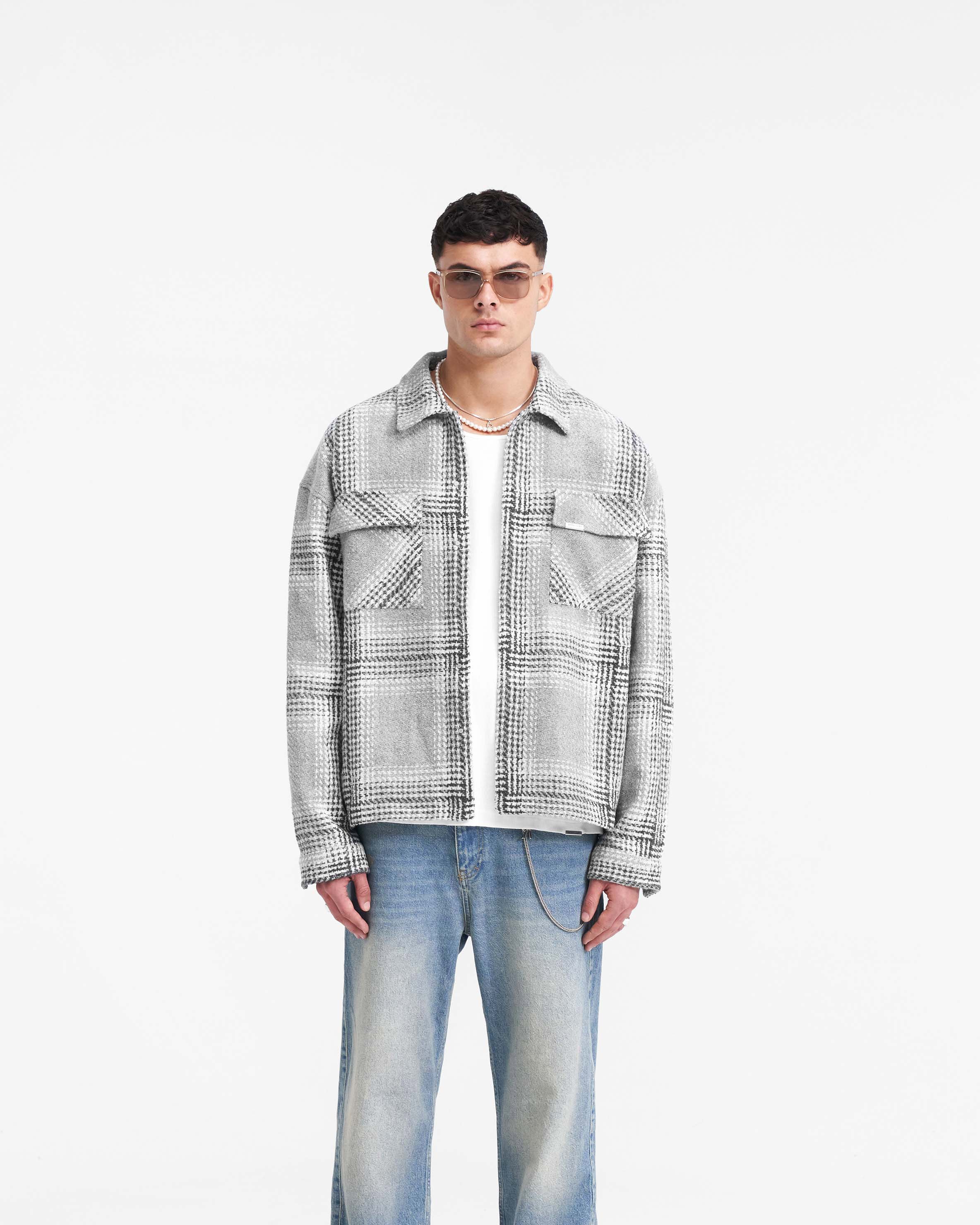 Represent Flannel Shirt - Grau Kariert