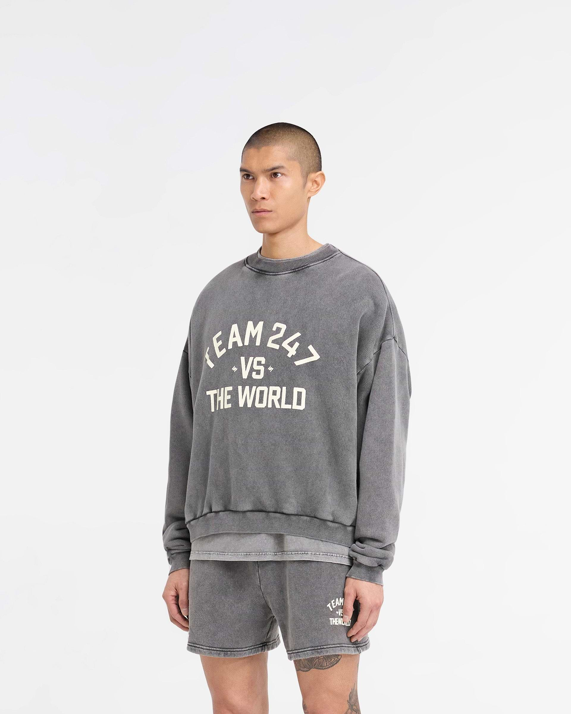 247 Vs The World Boxy Sweater - Zinn