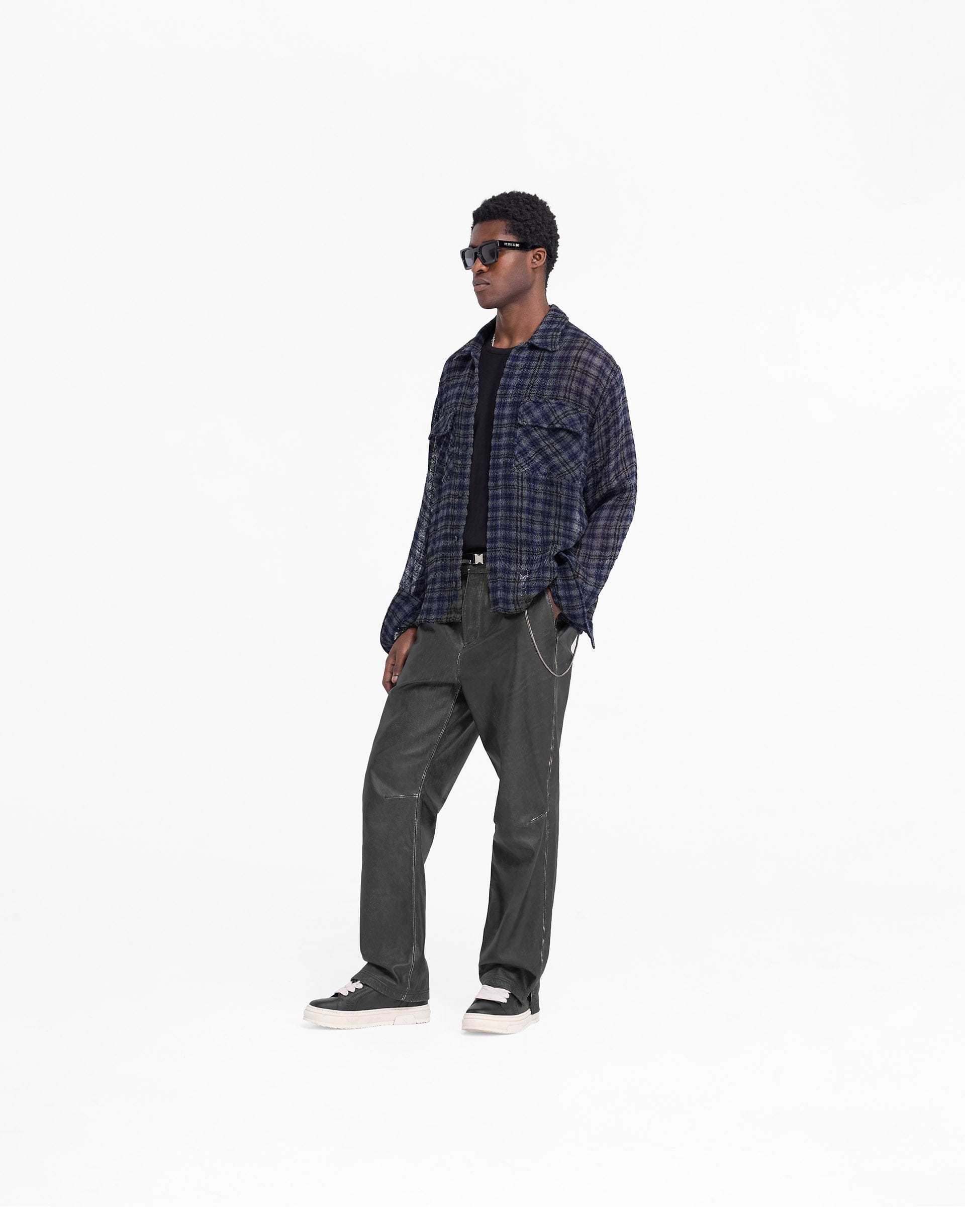 Check Flannel Shirt - Carreau bleu