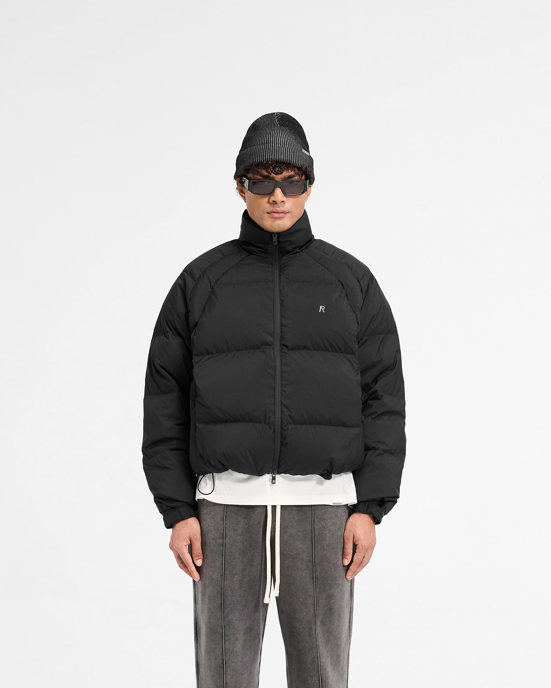 Funnel Neck Puffer - Schwarz