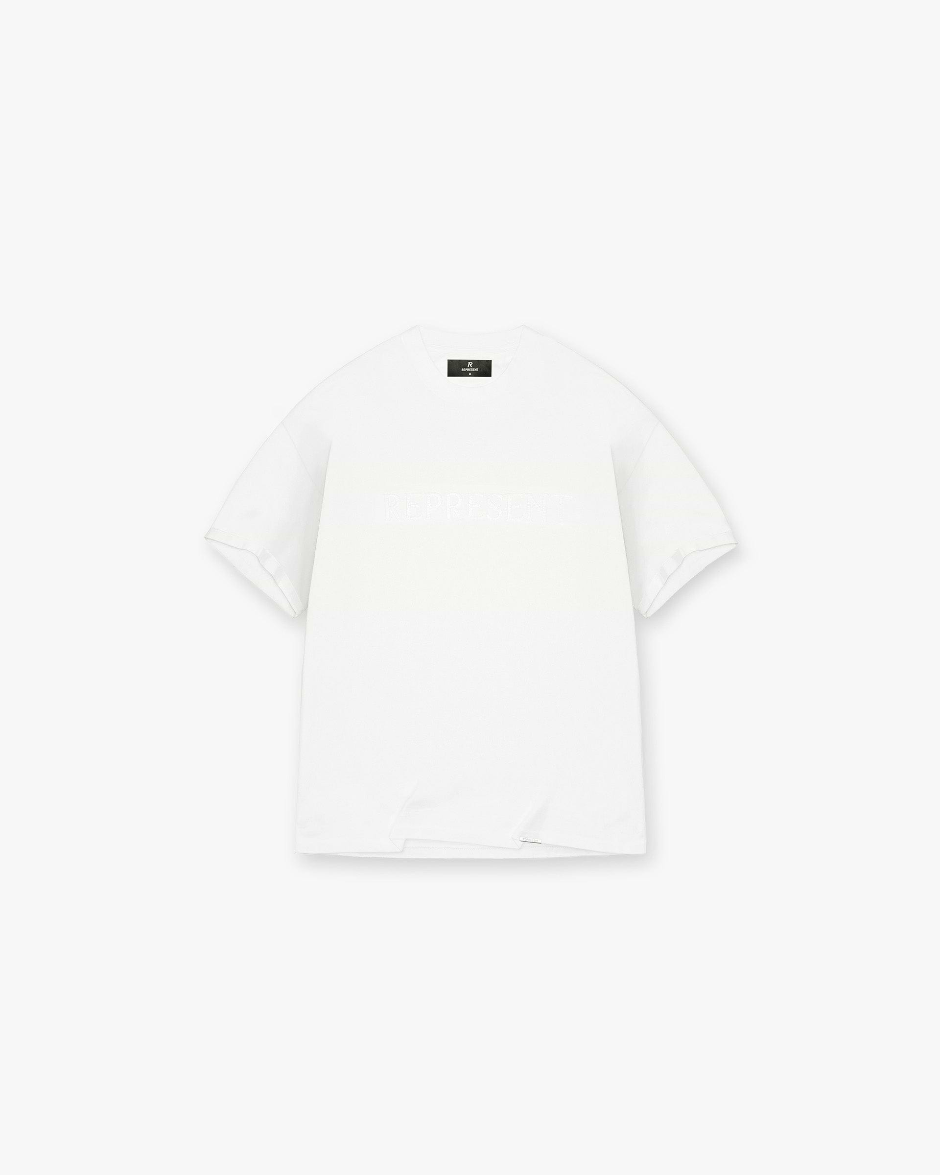 Serif Logo T-Shirt - Flachweiß