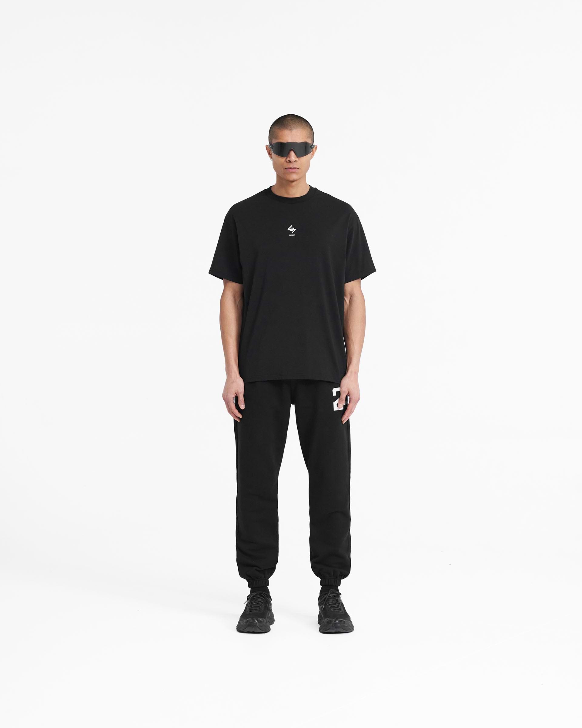 Black Oversized Gym Top | 247 | REPRESENT