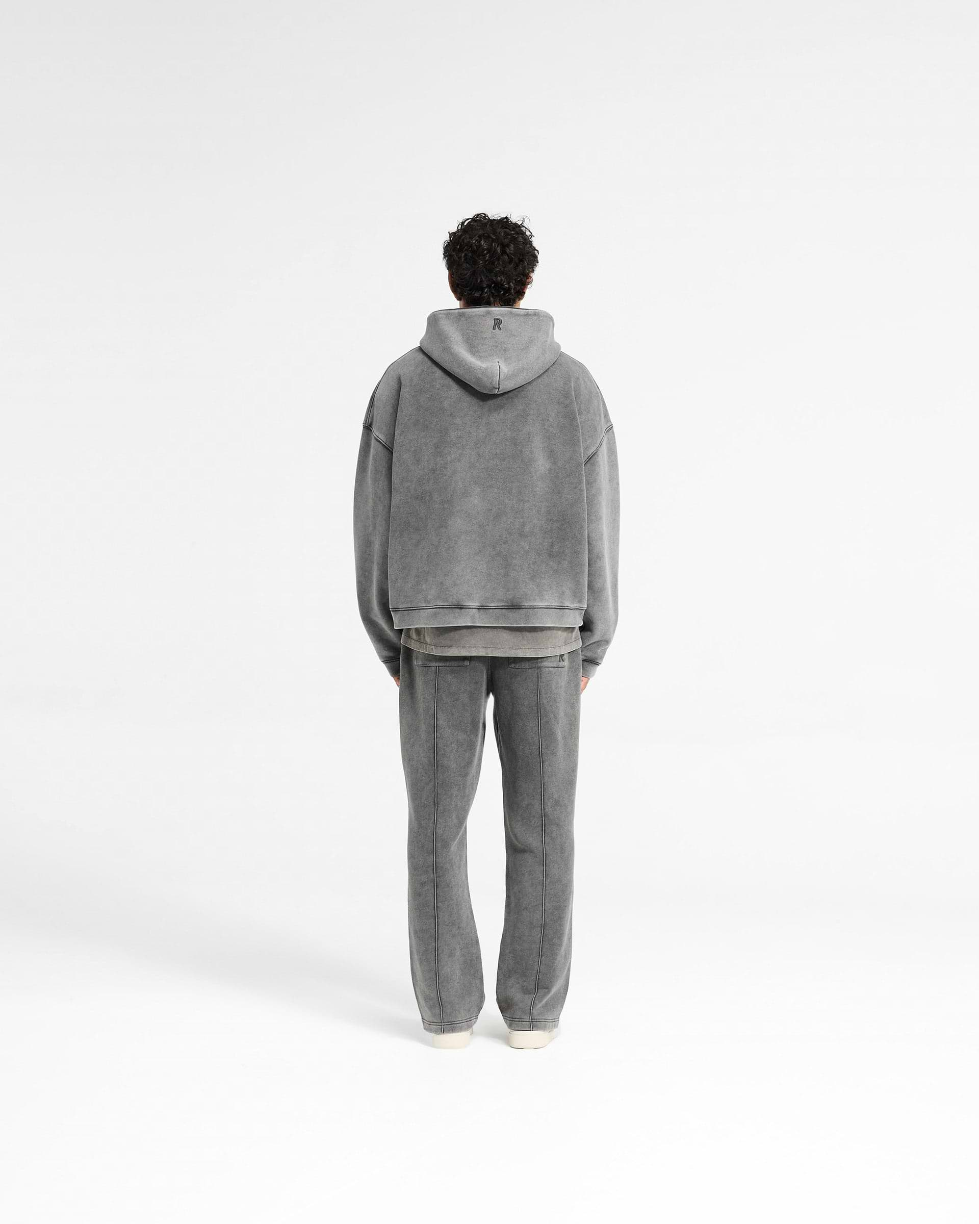 Initial Boxy Hoodie - Vintage Grey