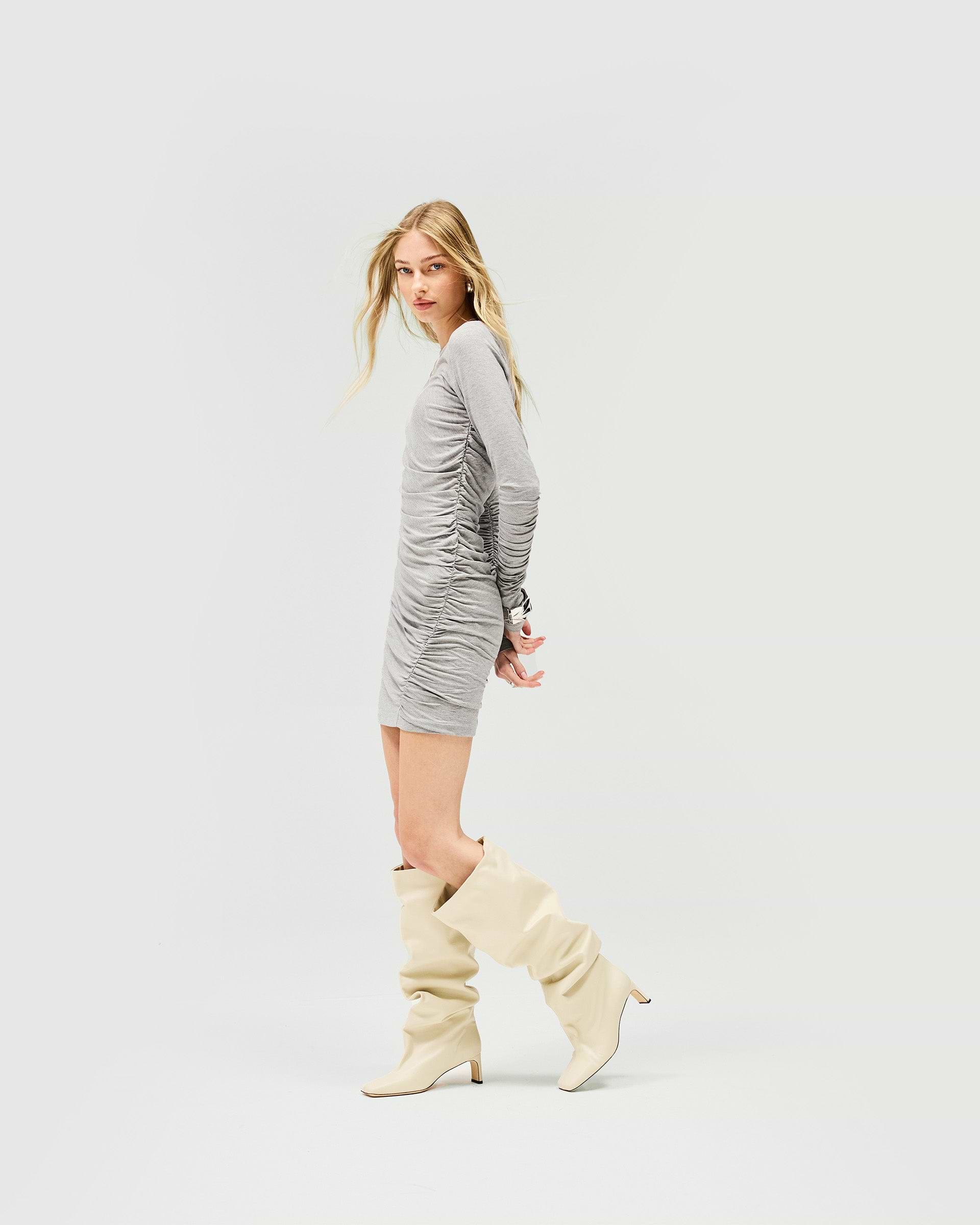 Coil Minidress - Grey Marl
