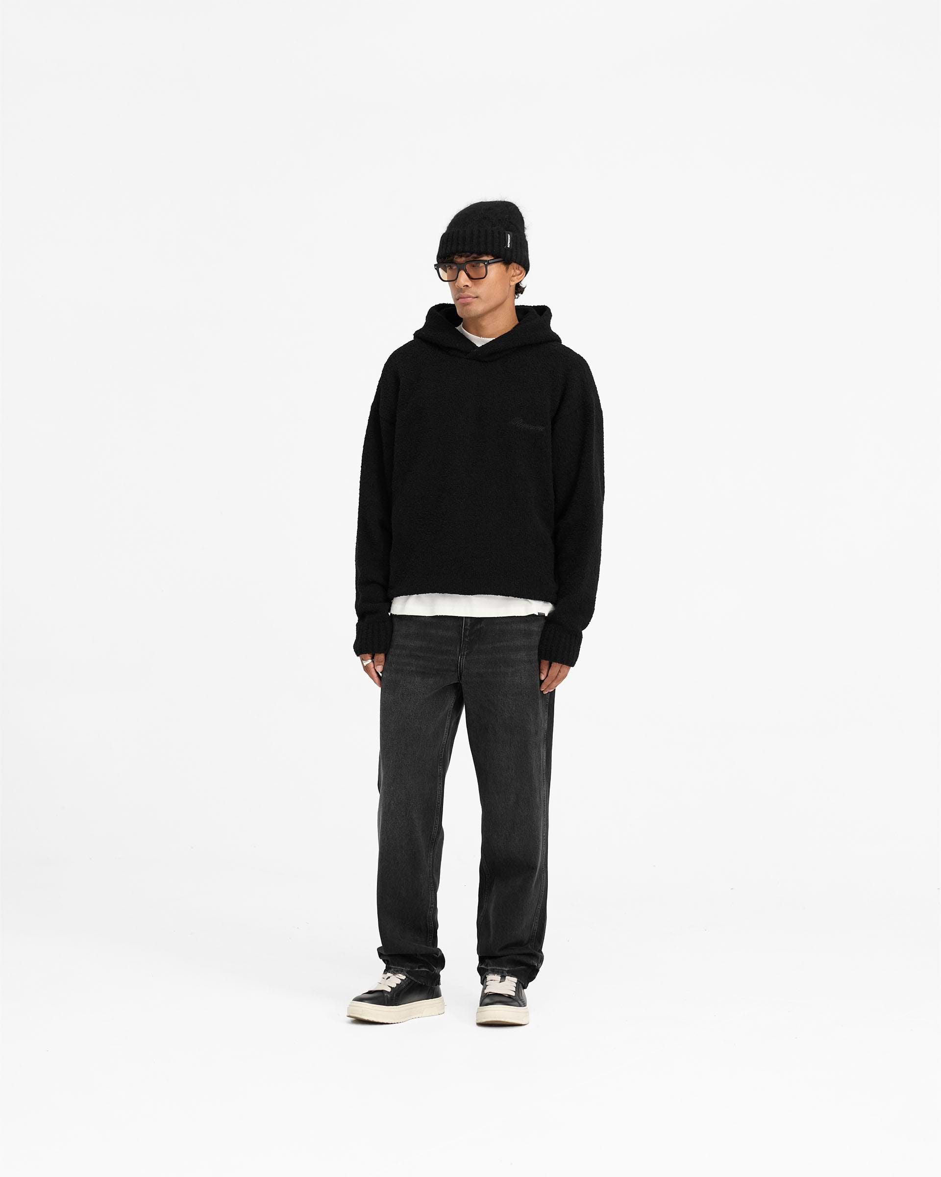 Heavy Boucle Hoodie - Noir Jet