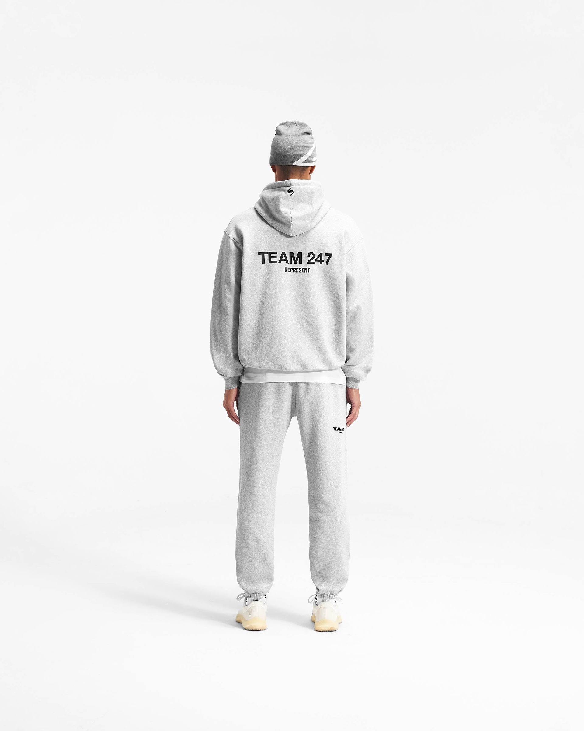 Team 247 Oversized Hoodie - Aschgrau