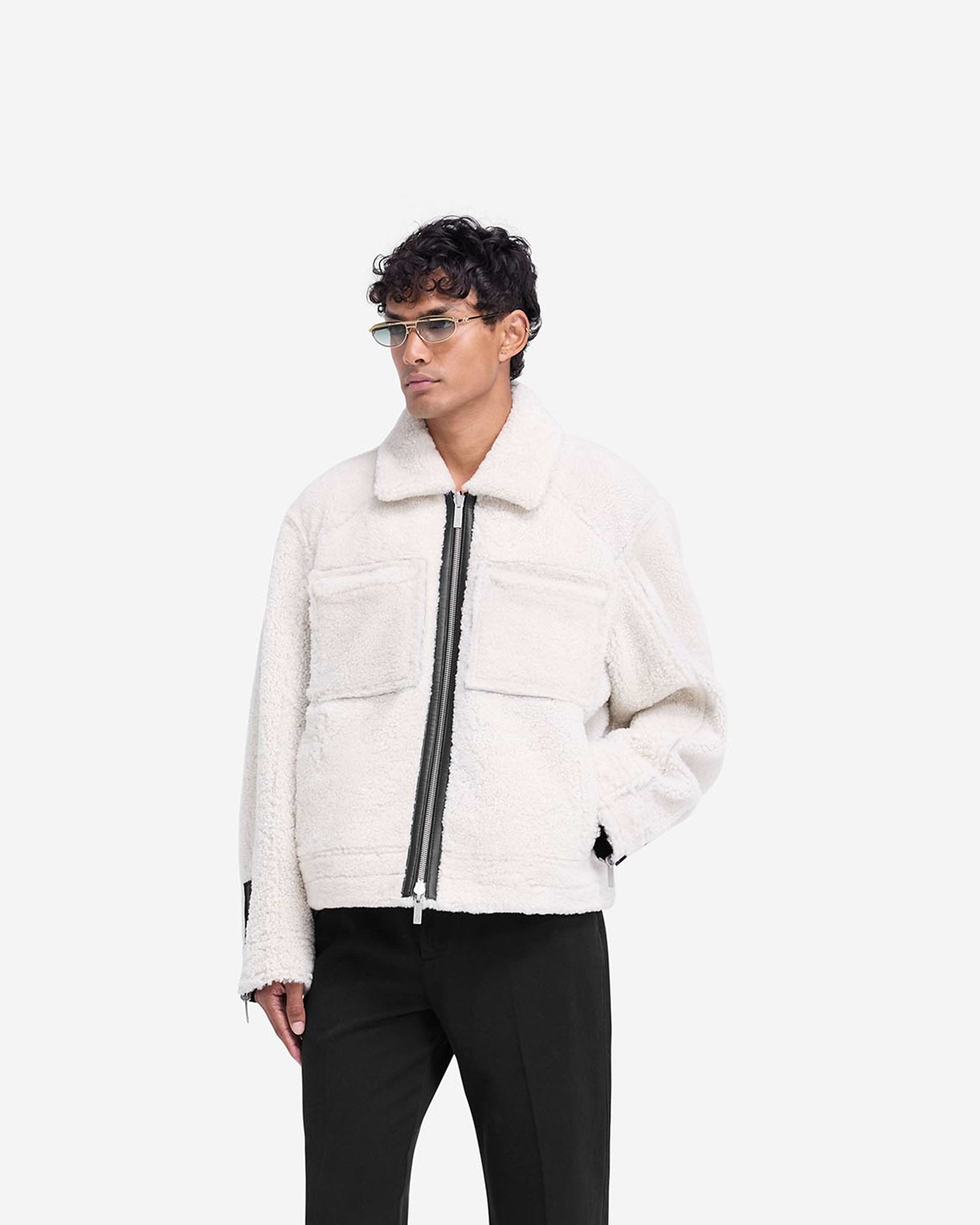 Reversible Shearling Jacket - Noir