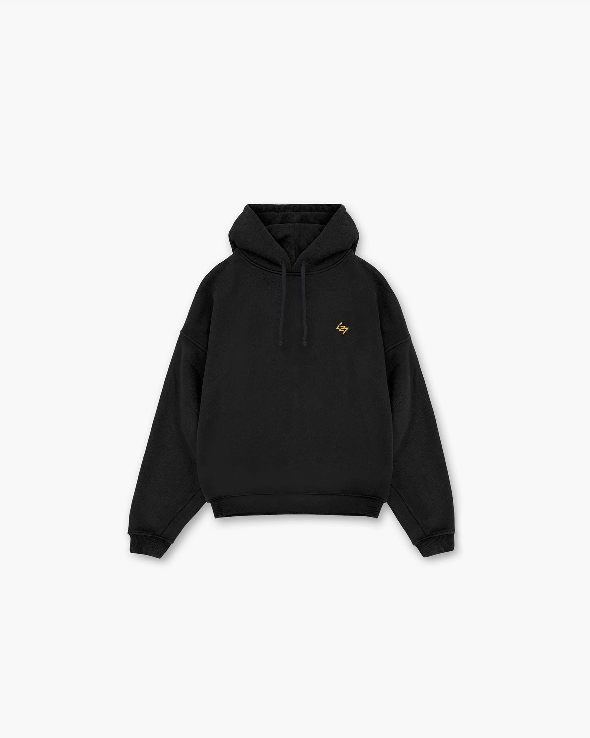 Sweat à capuche boxy 247 sur ses épaules - Noir cassé