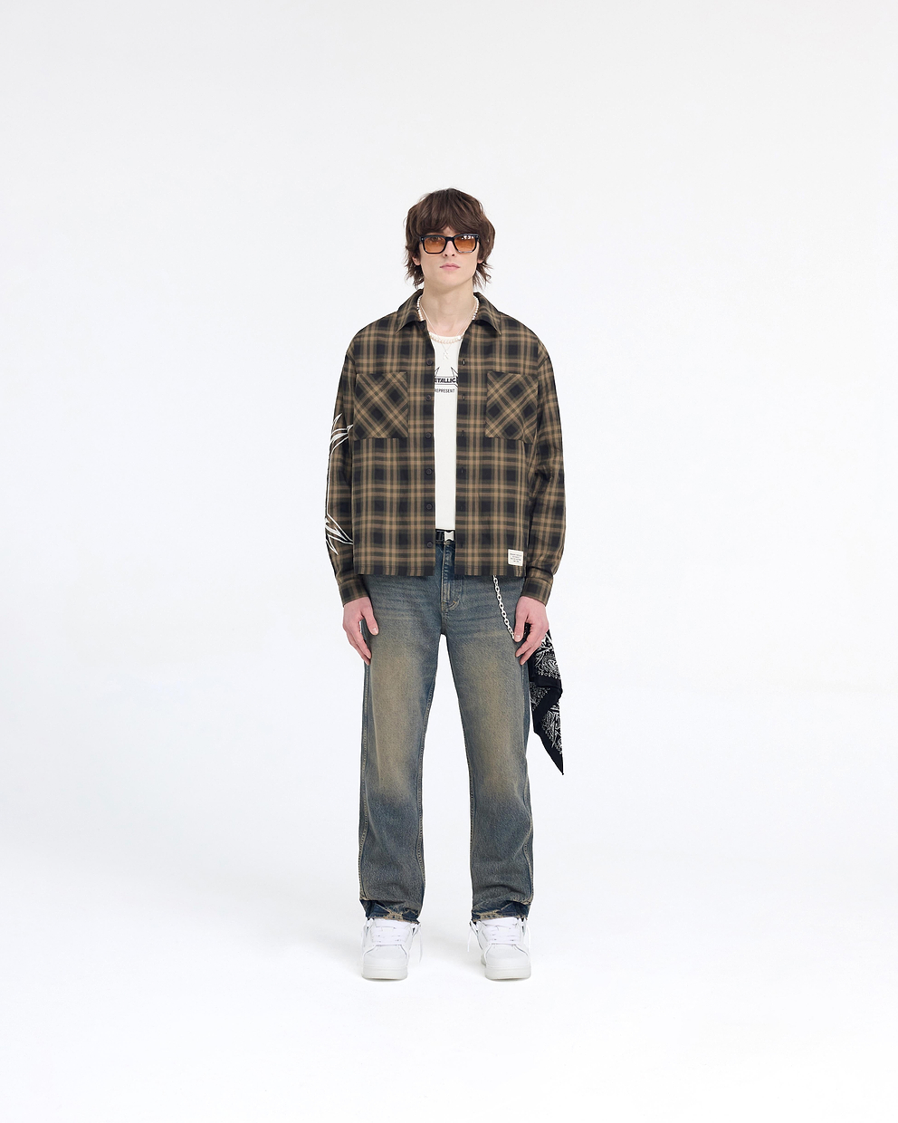 Represent X Metallica‚Ñ¢Ô∏è Flannel Shirt - TABAK