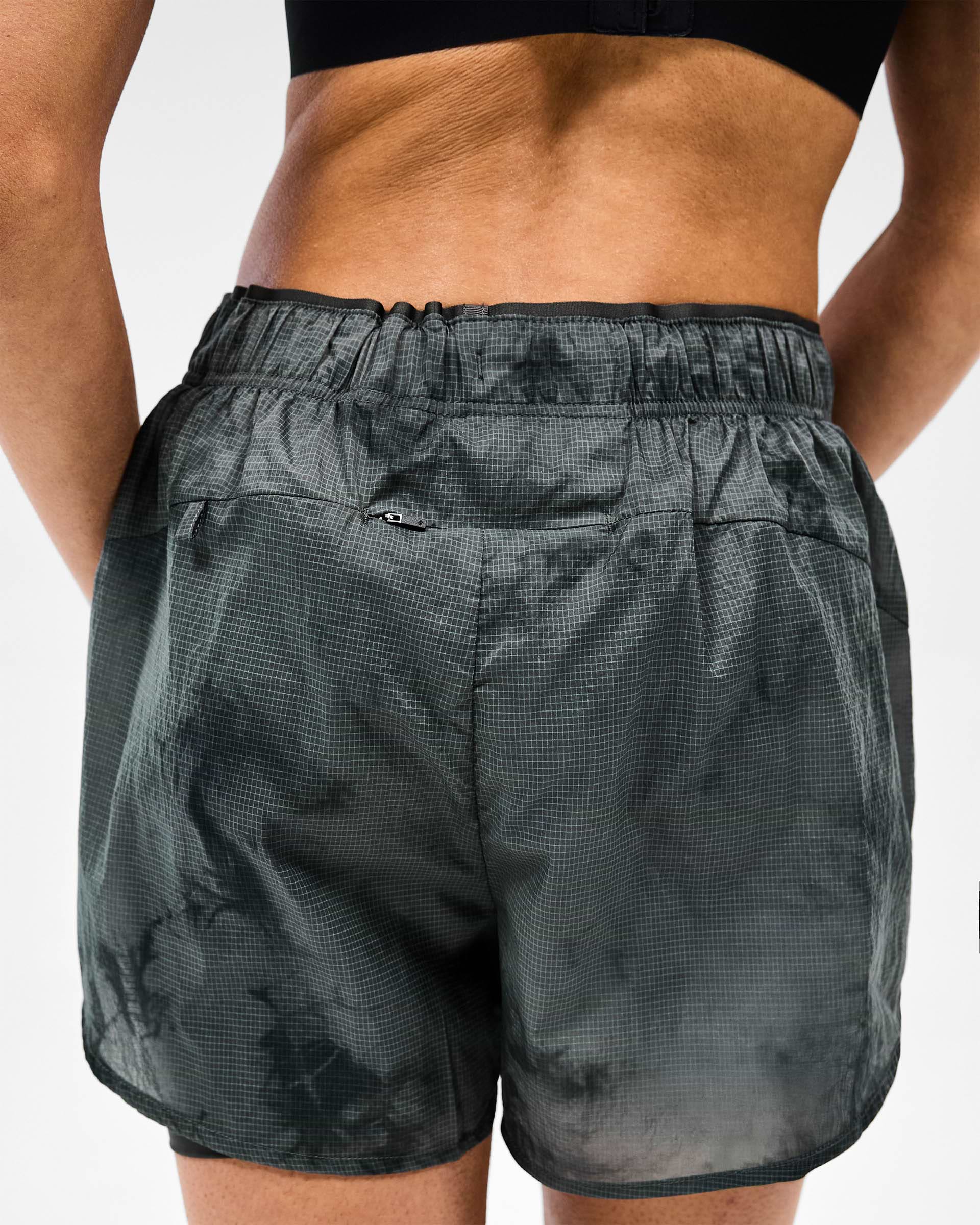 247 Distance 2-In-1 Short Printed - Dark Green