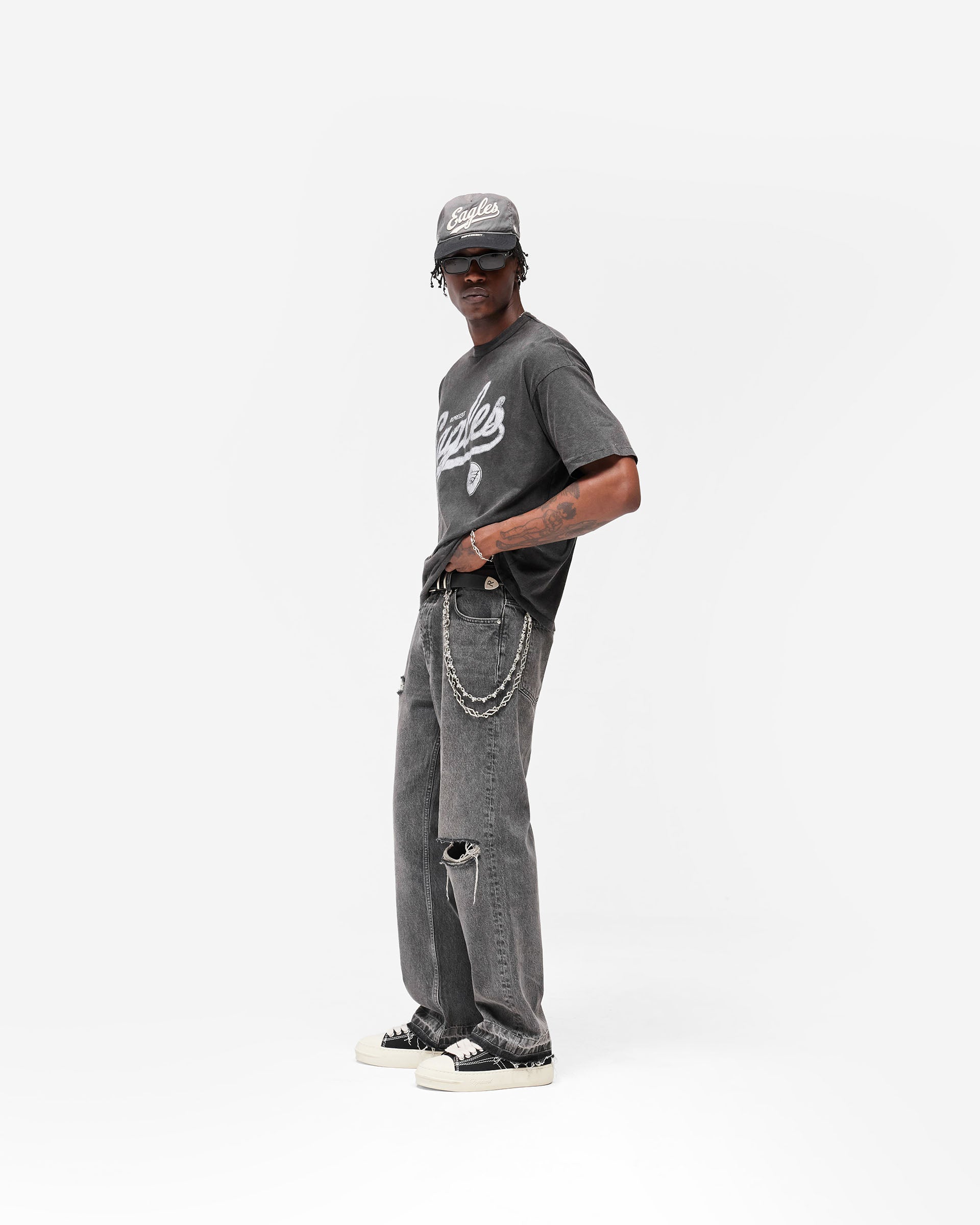 Philadelphia Eagles x Represent T-Shirt - Vintage Grey