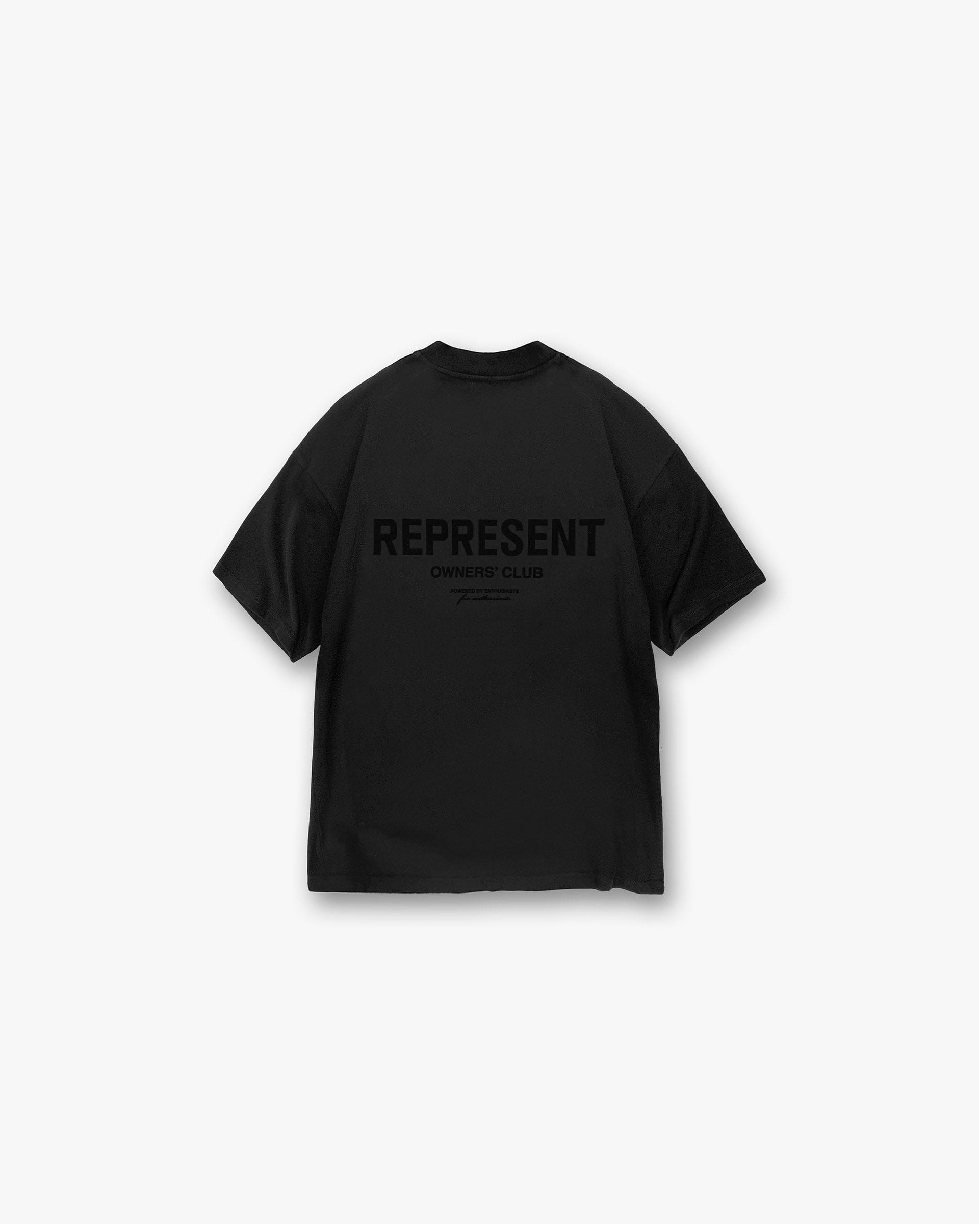 Represent Owners Club Flocked T-Shirt - Noir