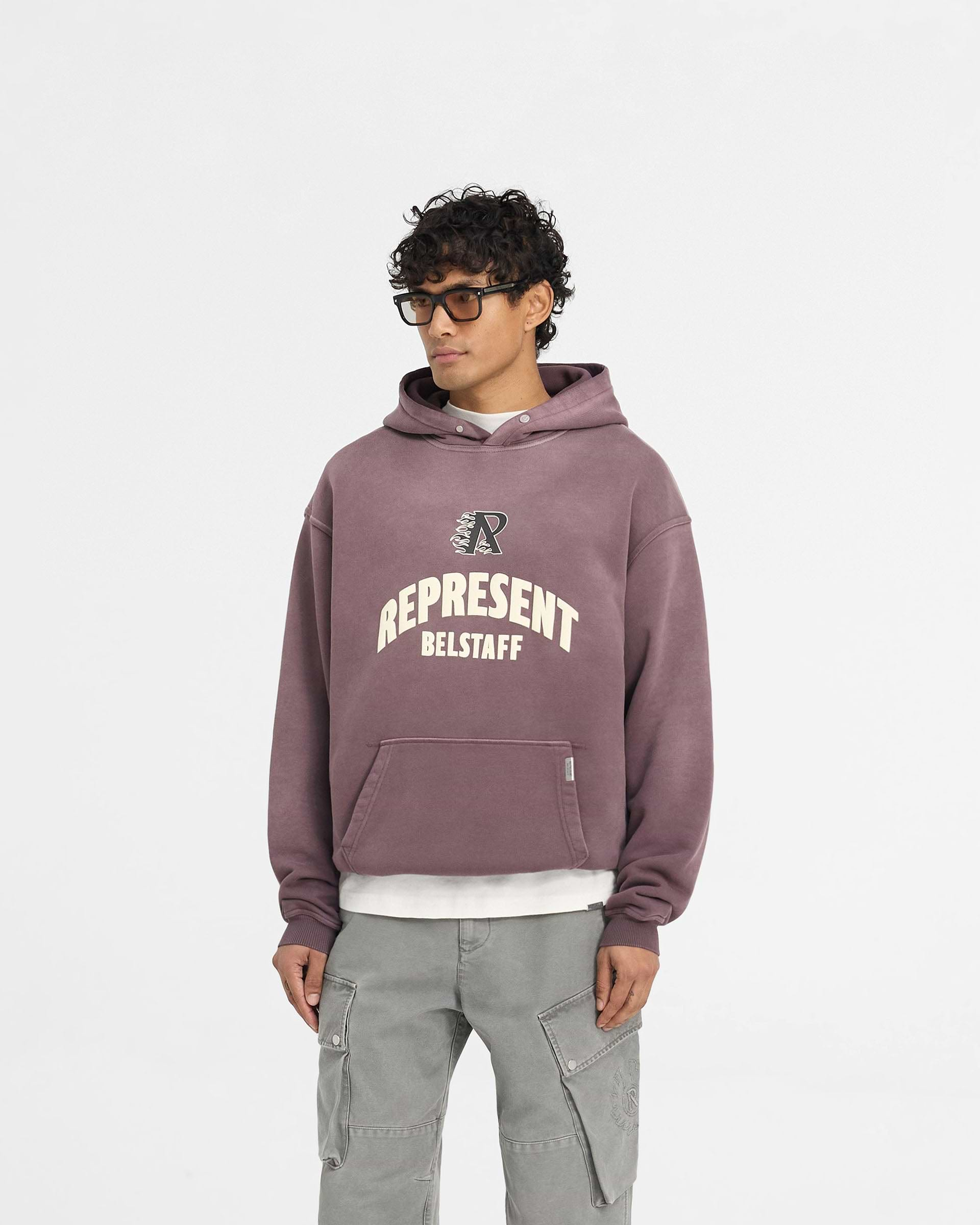 Represent X Belstaff Flame Phoenix Hoodie - Prune