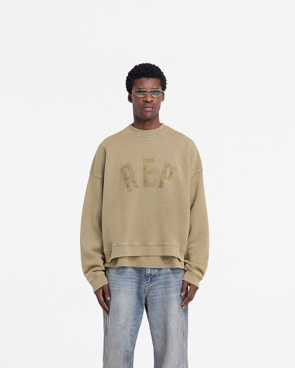 Rep Applique Sweater - Rehbraun