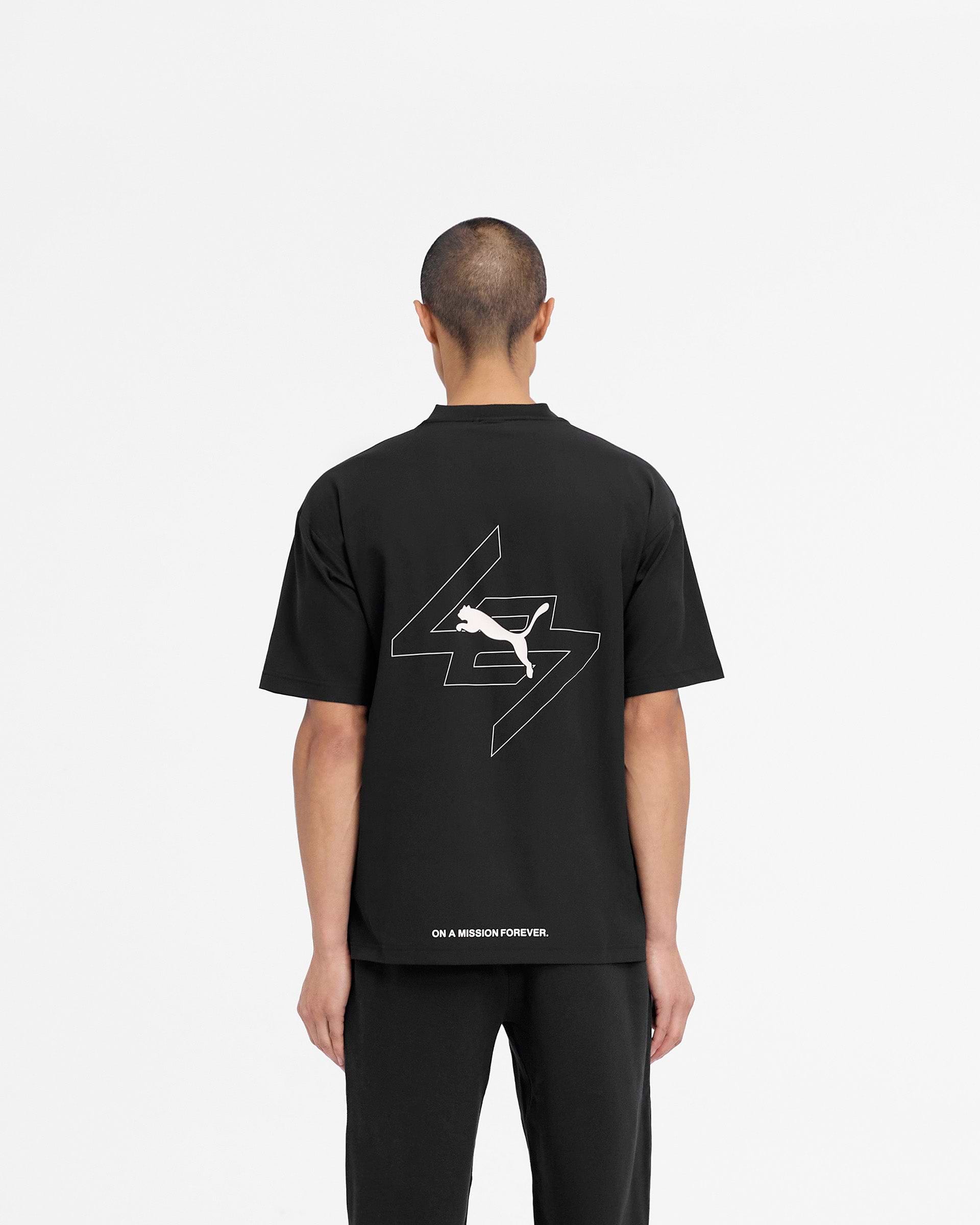 247 X Puma Oversized T-Shirt | Black | REPRESENT