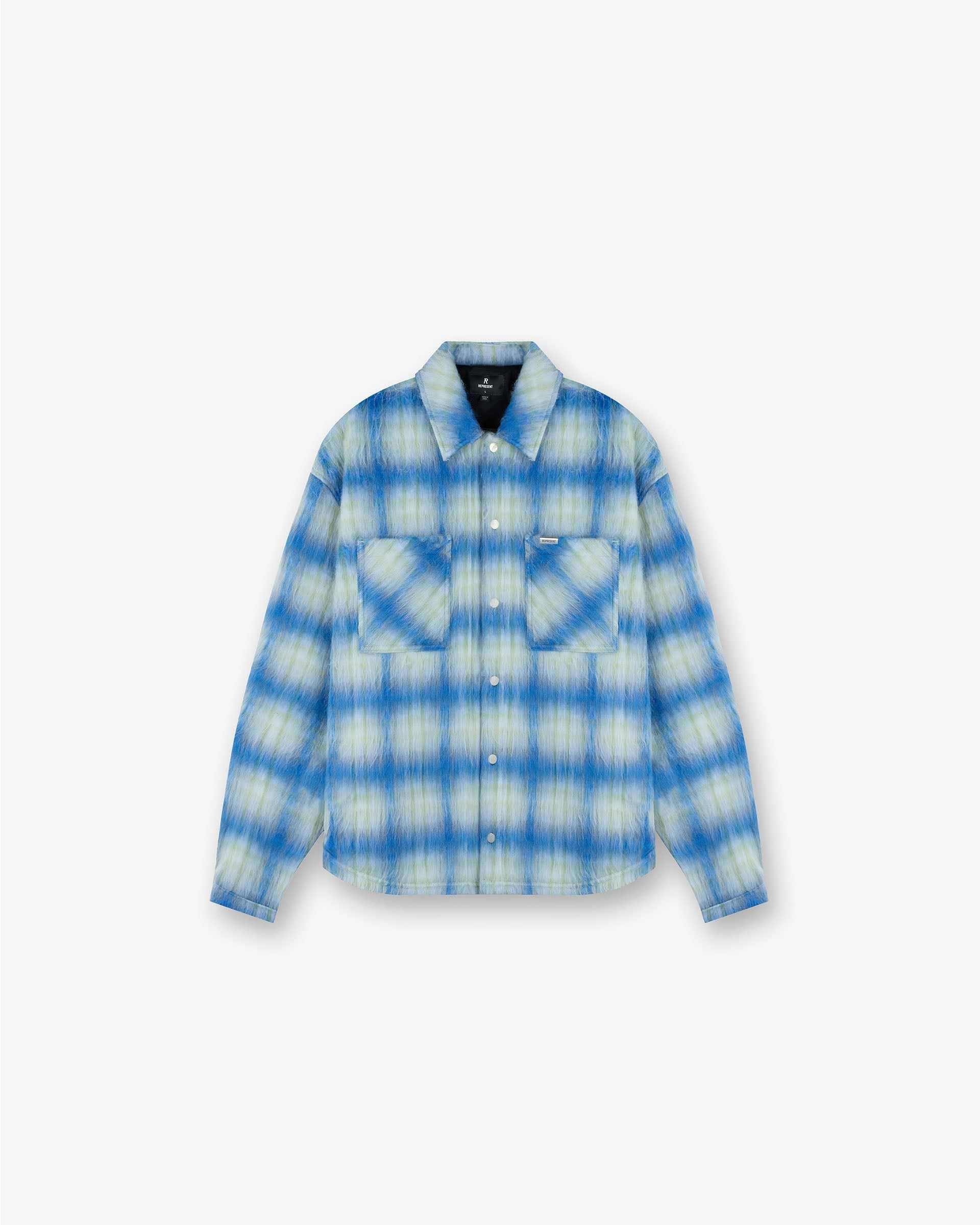 Textured Overshirt - Bleu Électrique