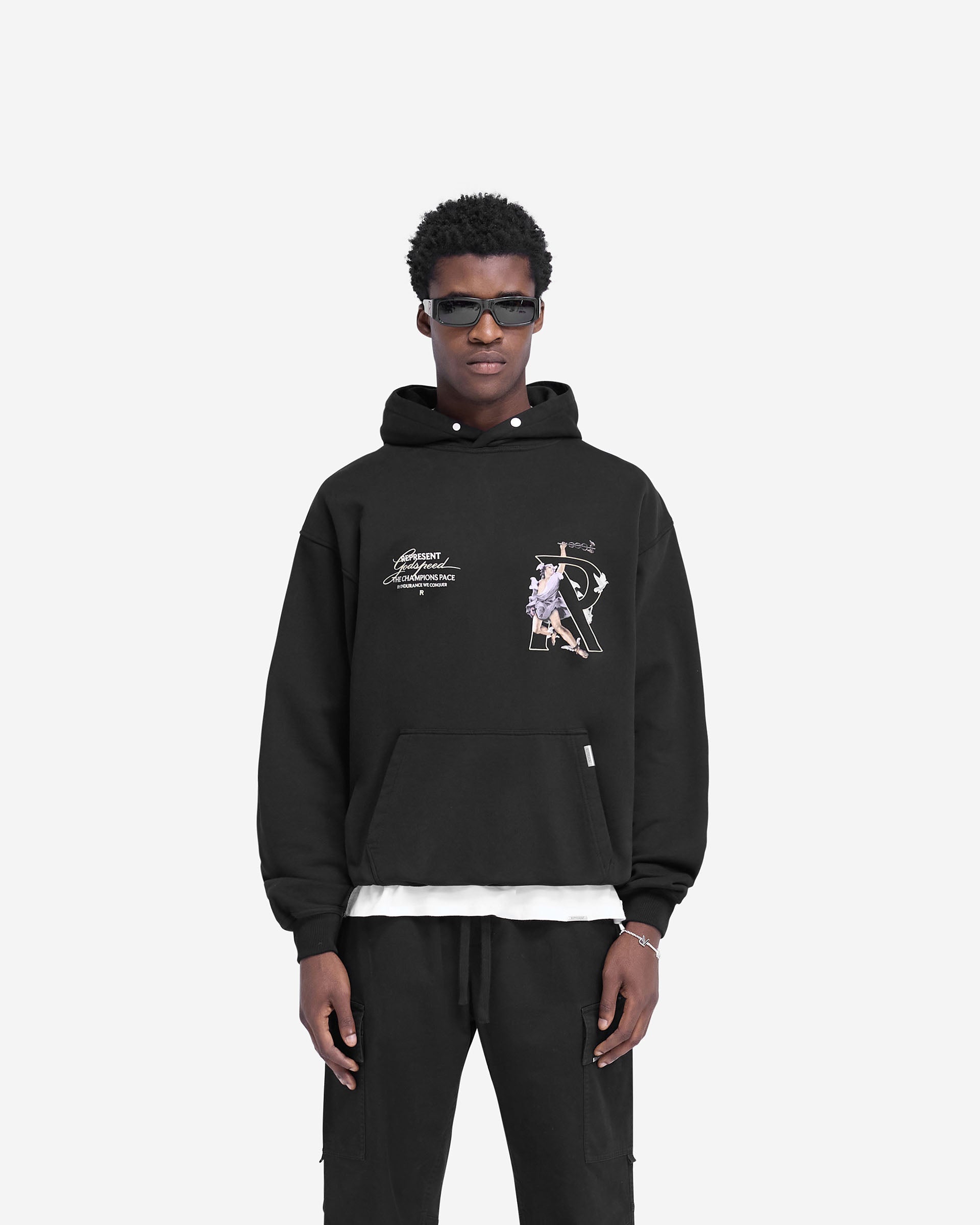 Hermes Hoodie - Tiefschwarz