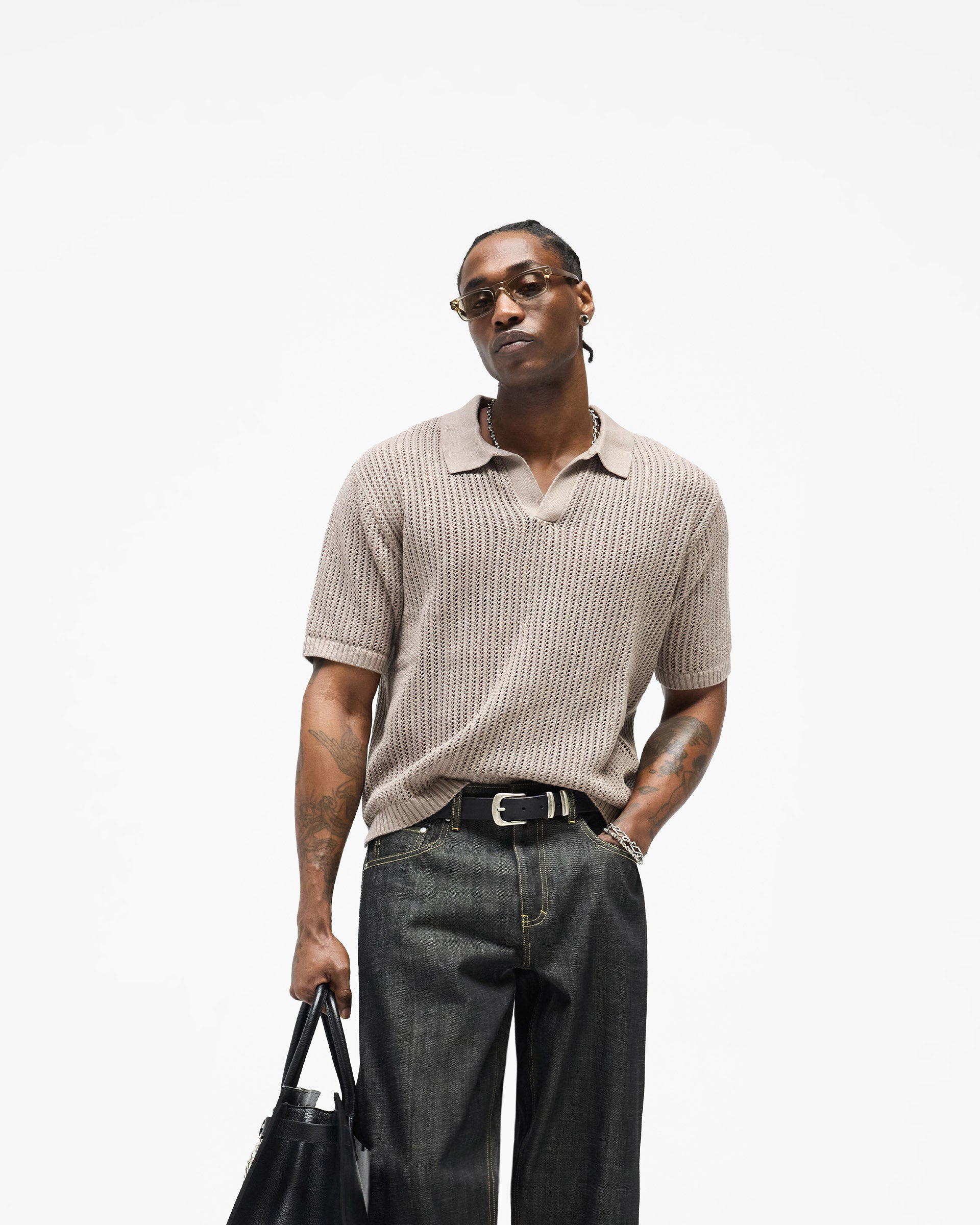 Beverly Knit Polo - Vintage Khaki