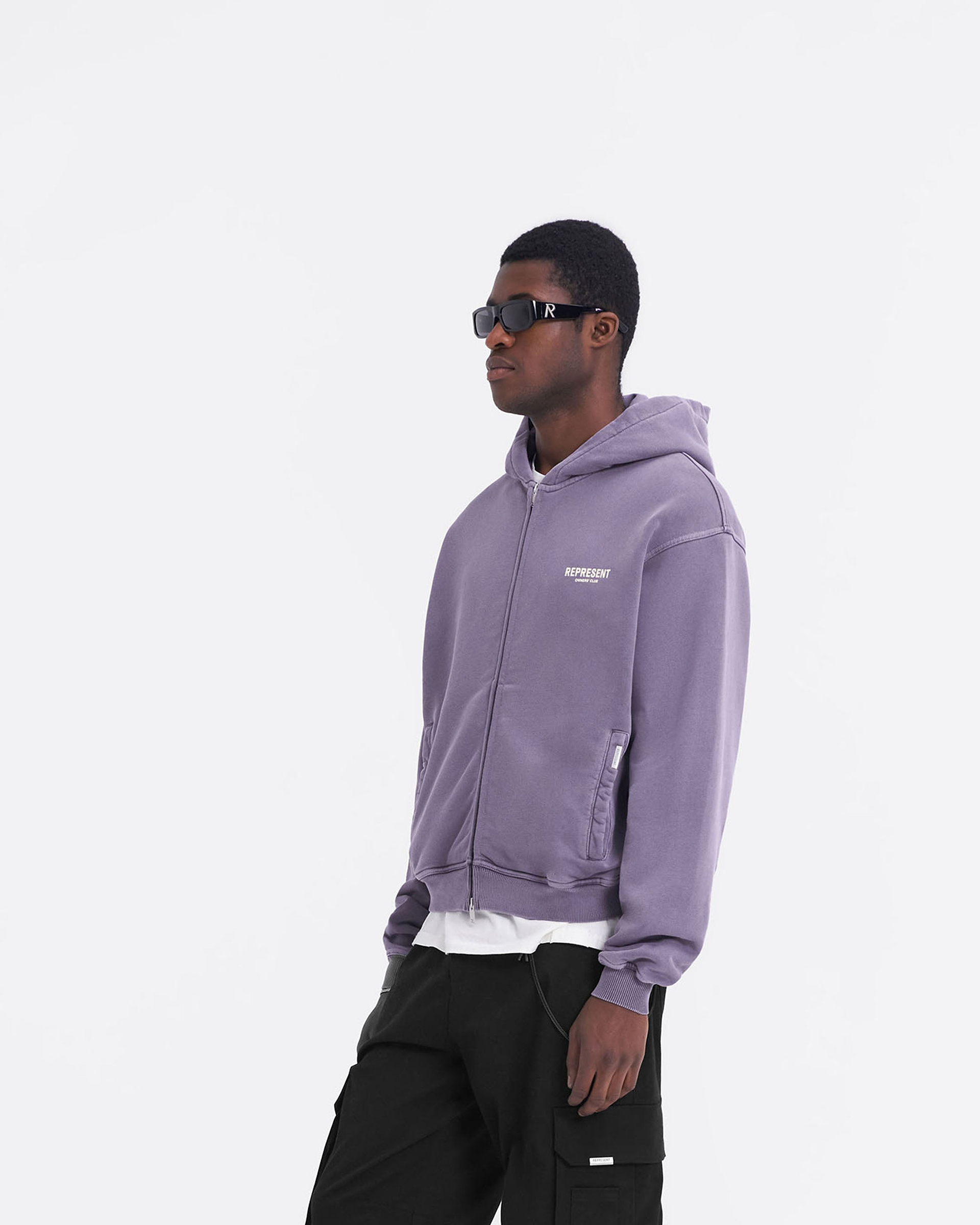 Represent Owners Club Zip Hoodie - Vintage-Violett