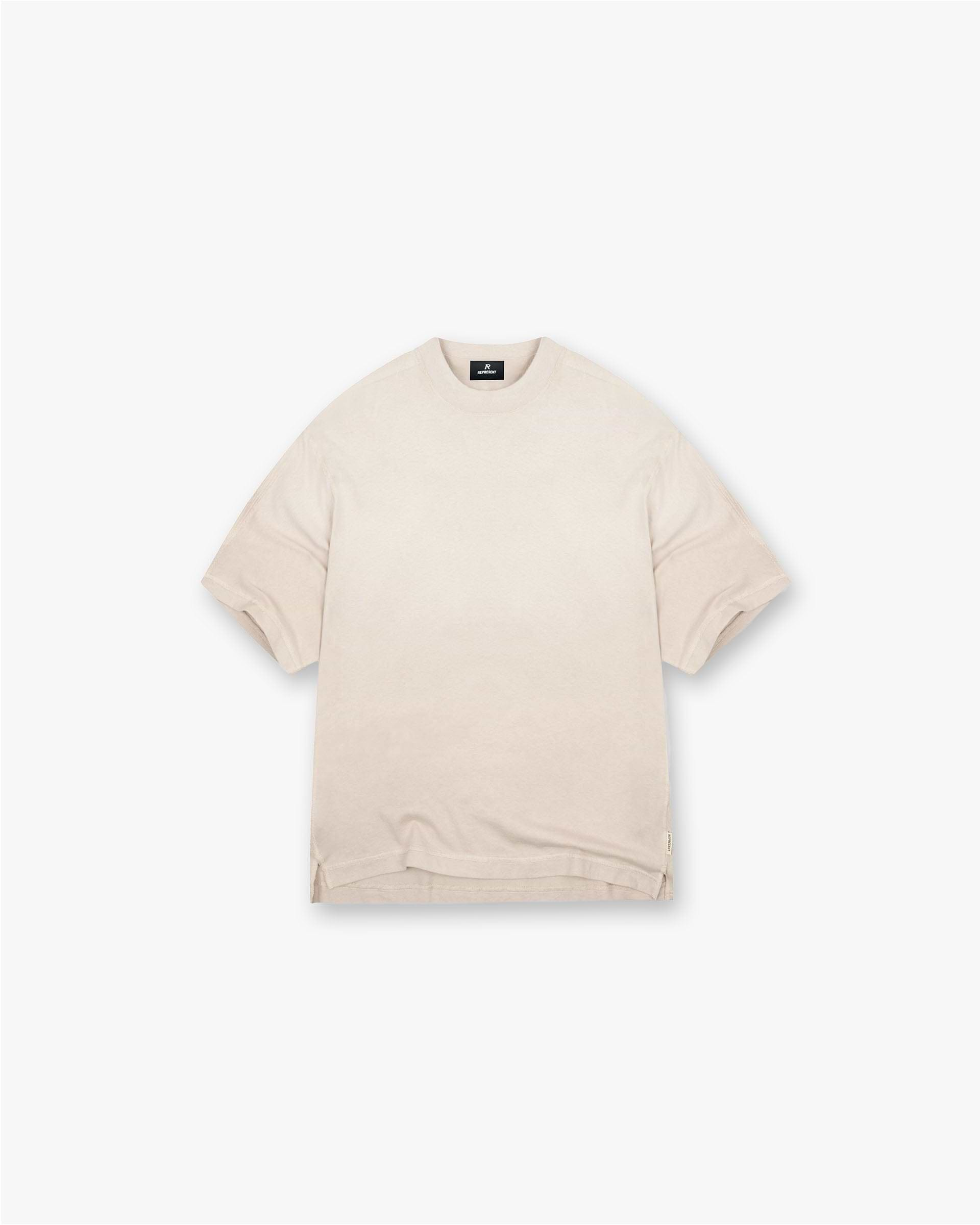 Stepped Hem T-Shirt - Avoine