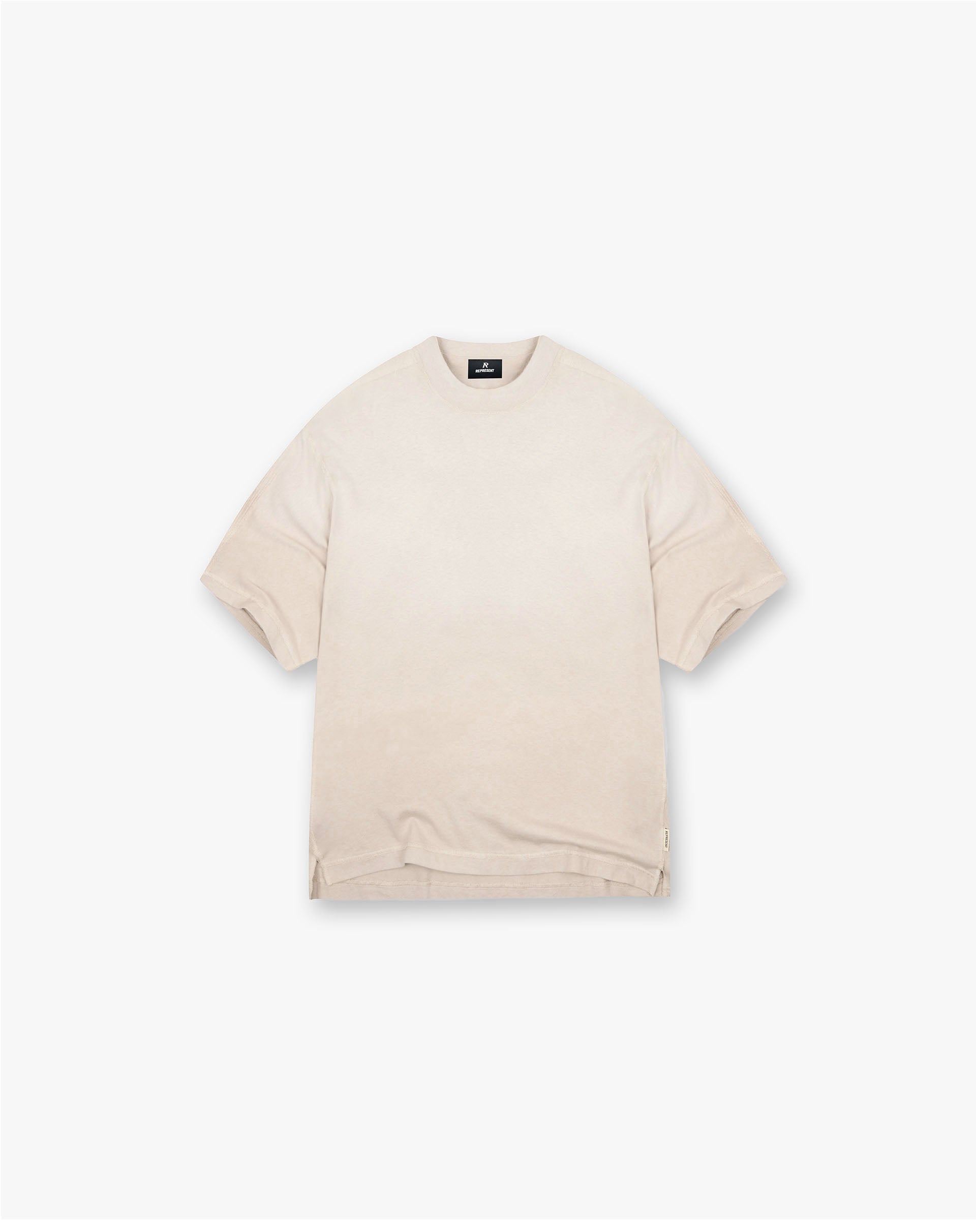 Stepped Hem T-Shirt - Hafer