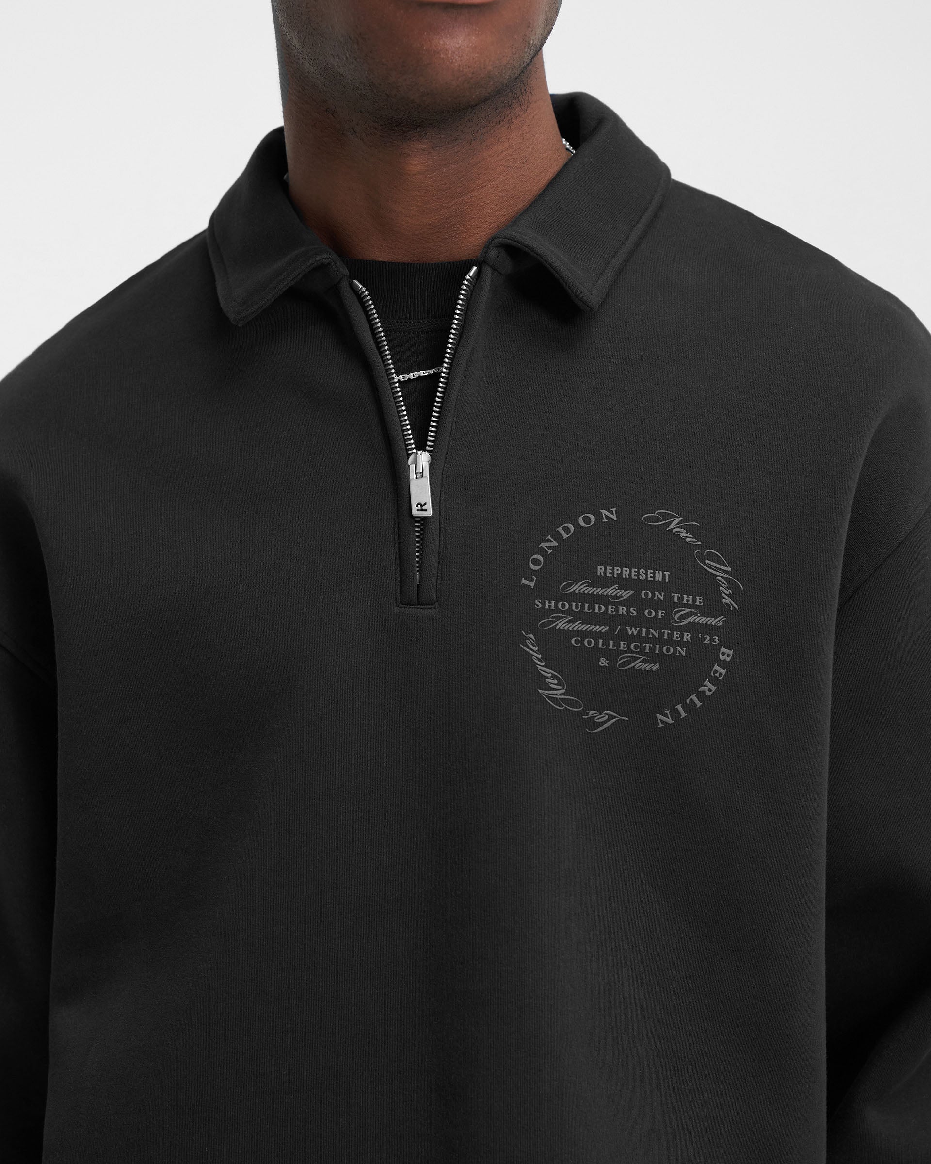 Pull quart de zip Season Tour - Noir