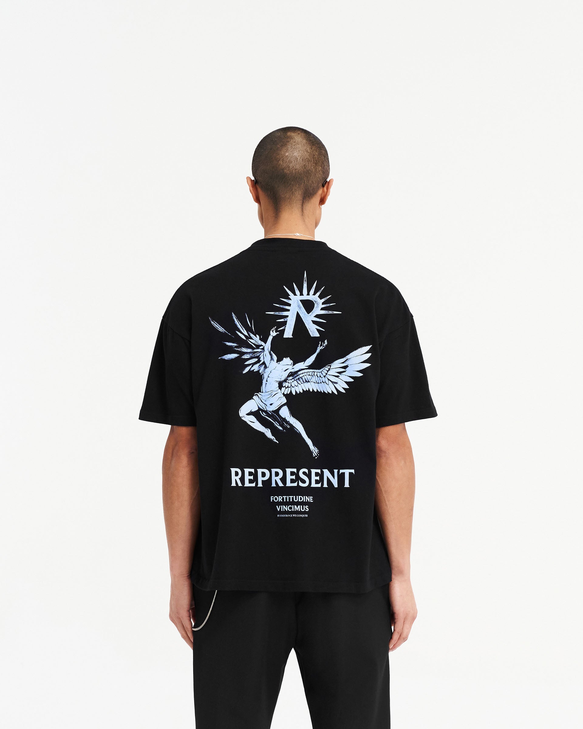 Icarus T-Shirt - Jet Black Blue