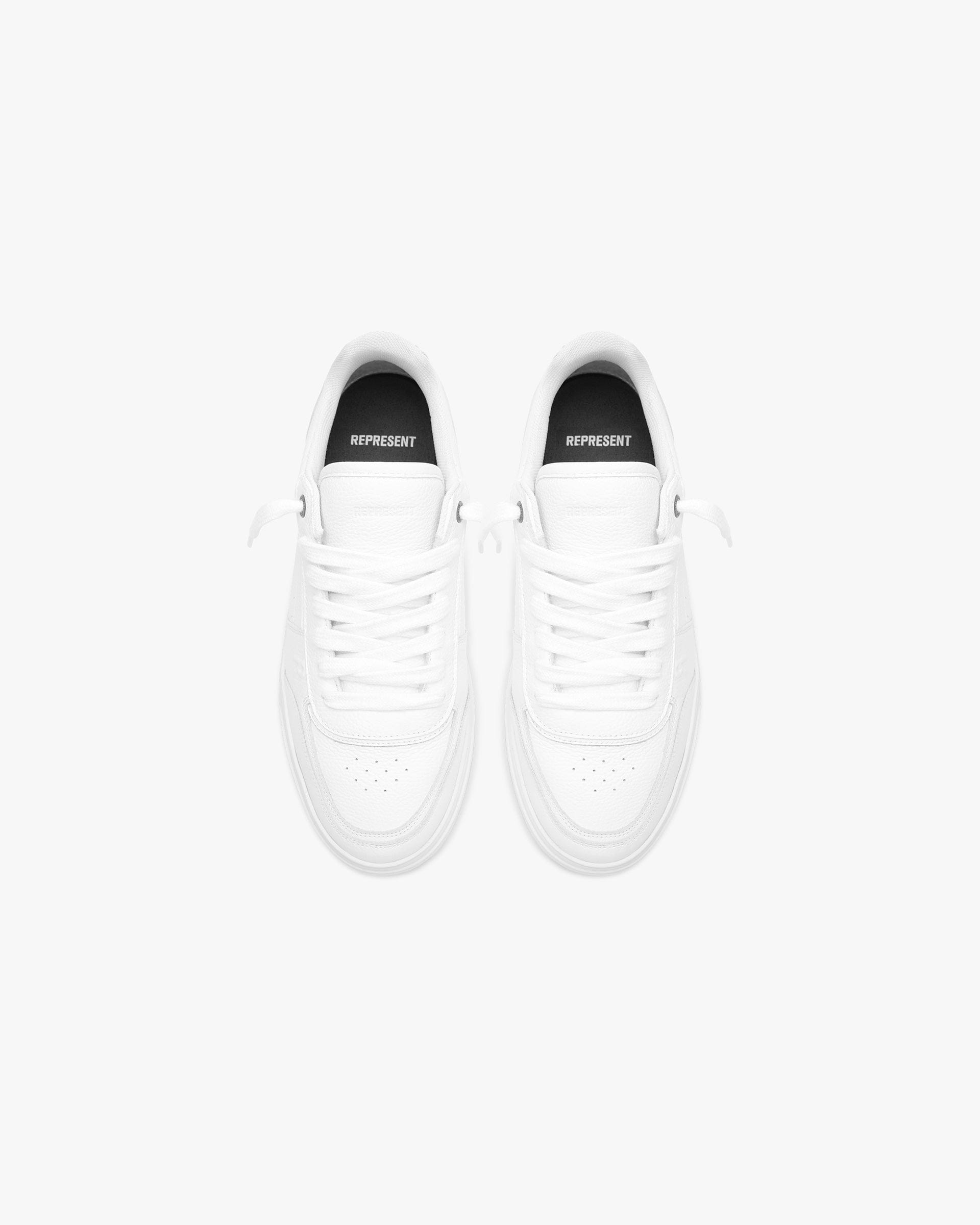 Initial Sneaker - Leather - Flat White