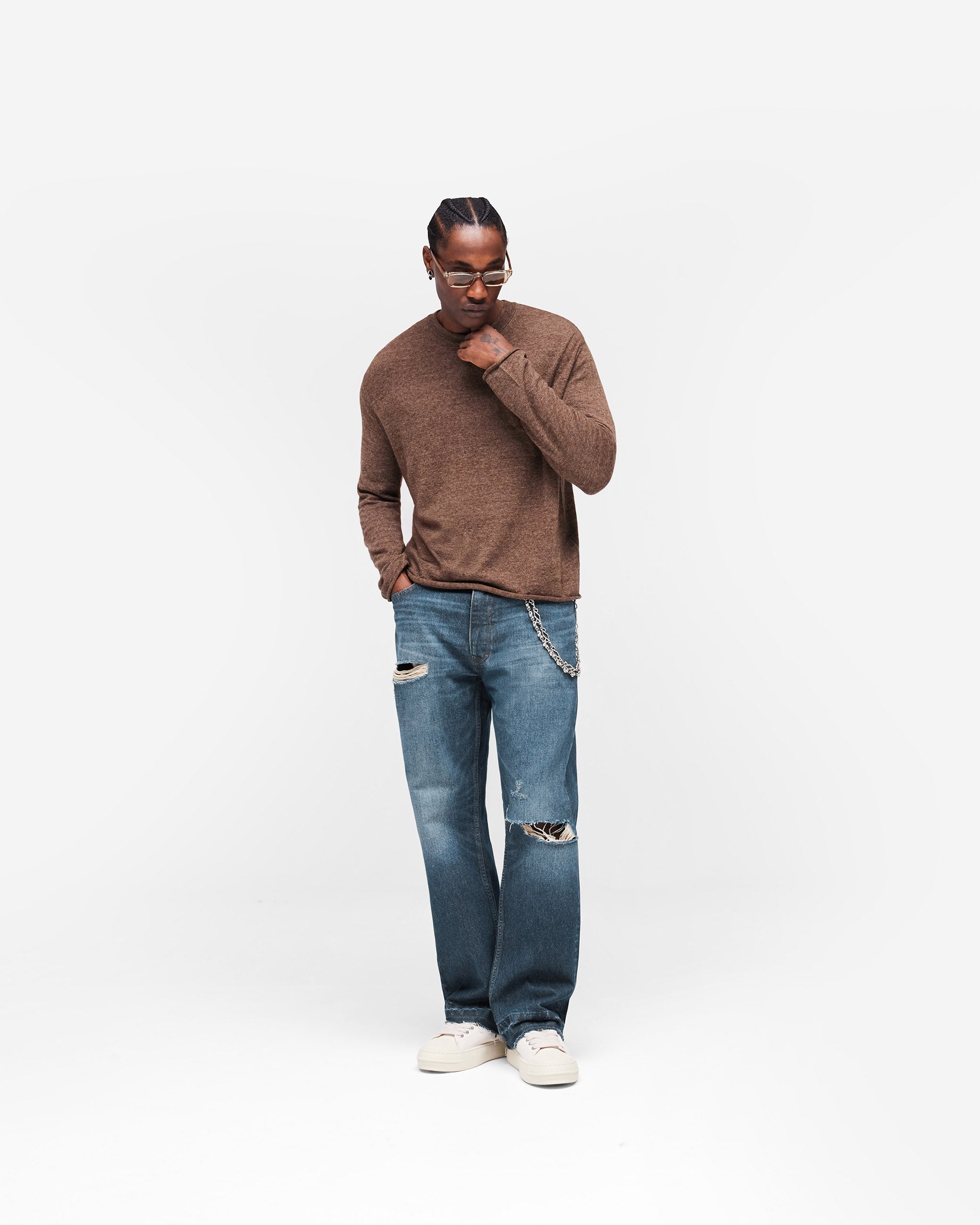 GH Knitted Long Sleeve Top - Espresso