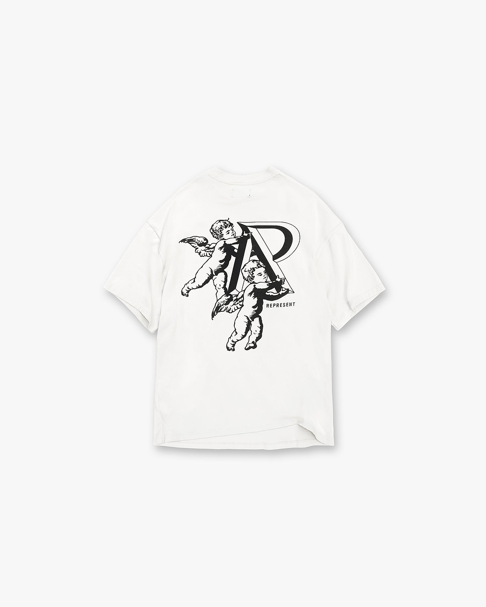 Cherub Initial T-Shirt - CREMEWEISS