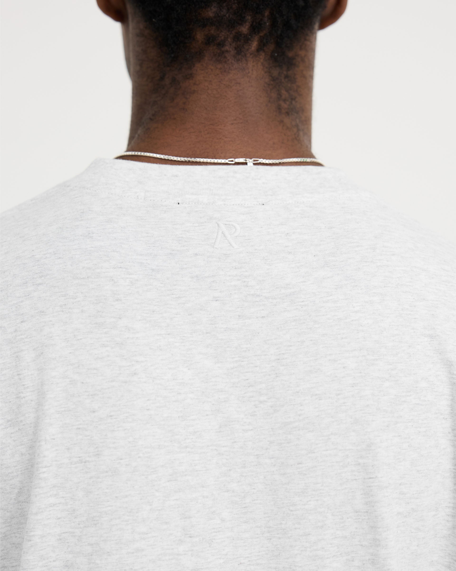 2 x Initial T-Shirt - Ice Grey Marl