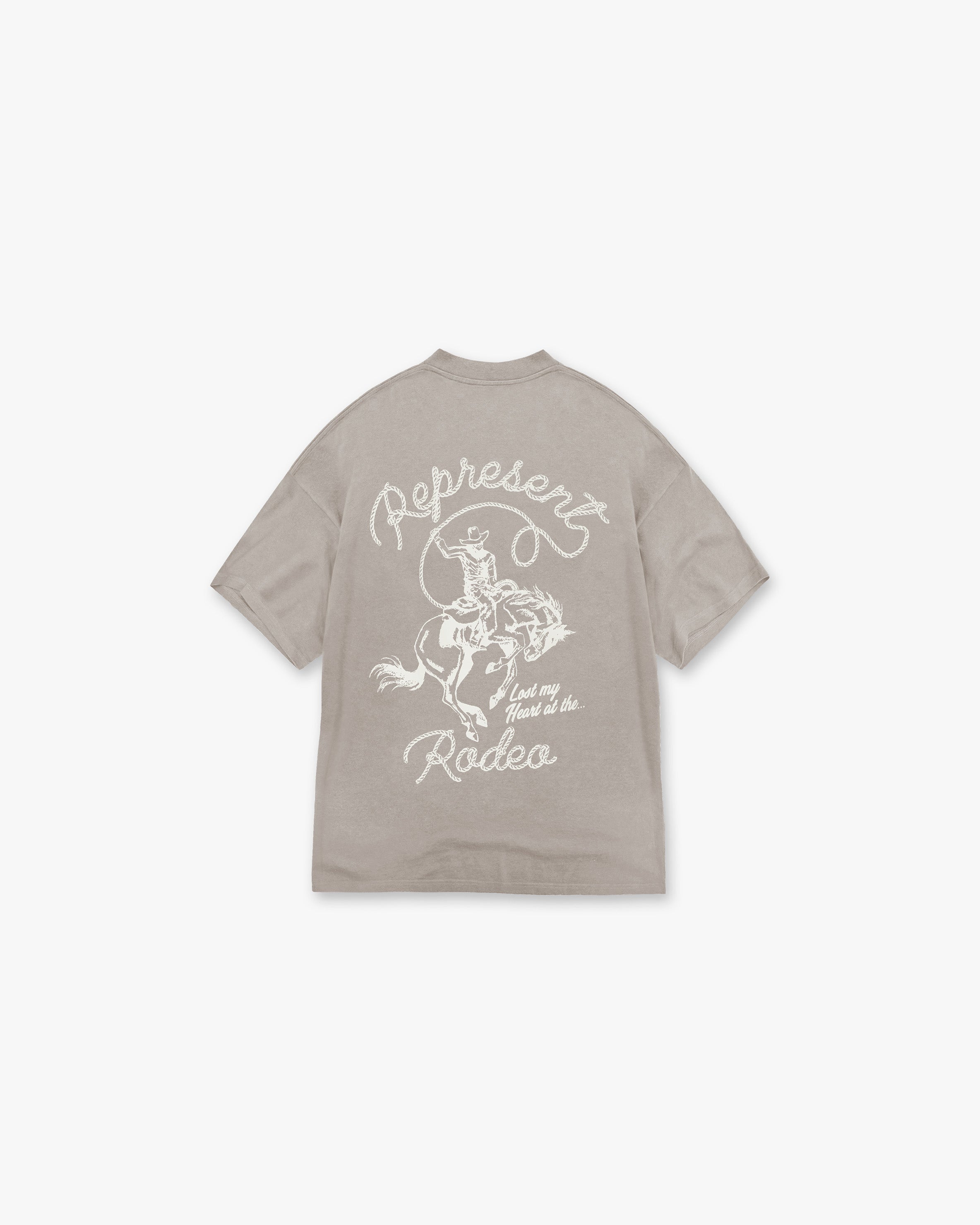 Chain Stitch Rodeo T-Shirt - Schlammtongrau