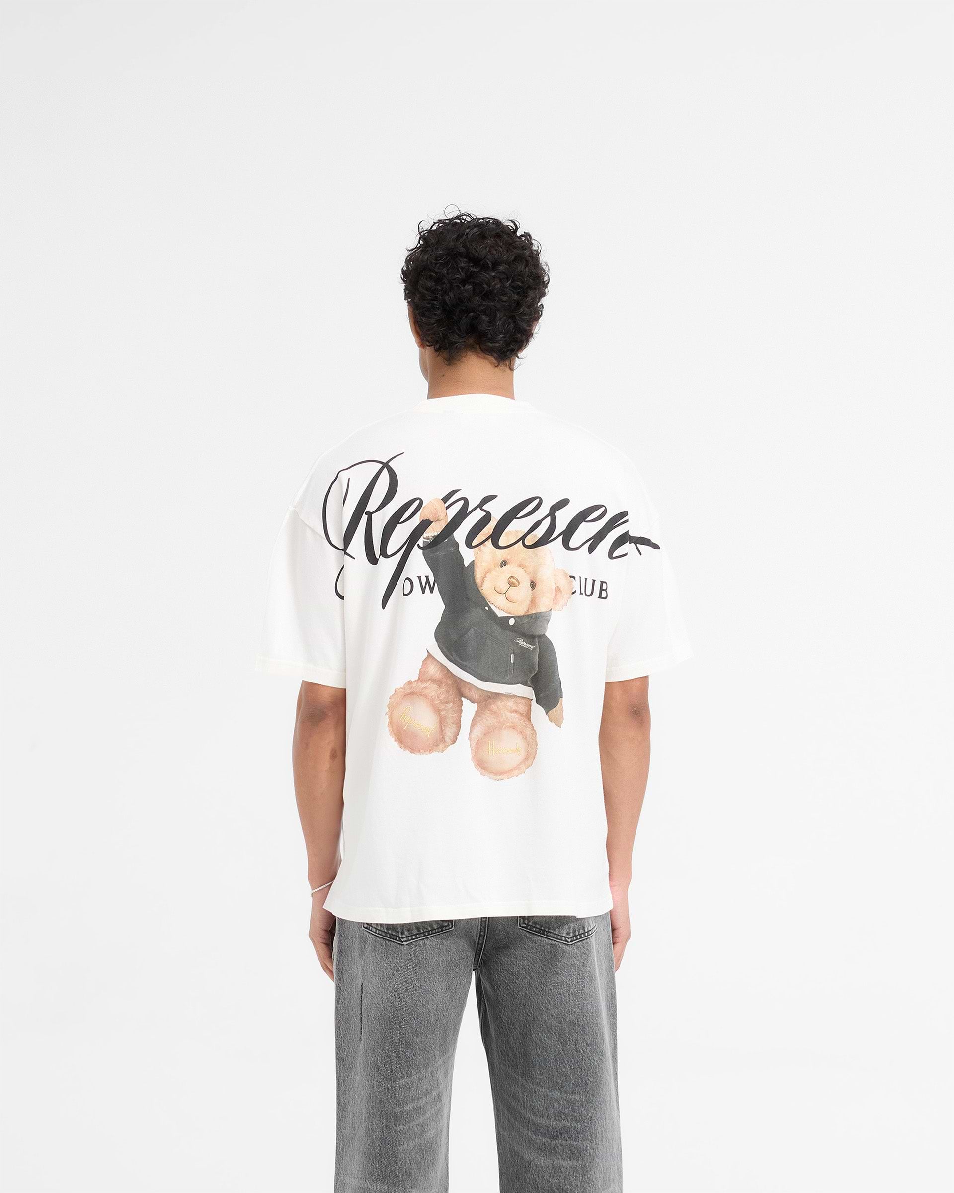 Represent X Harrods Owners Club T-Shirt | Flat White | REPRESENT