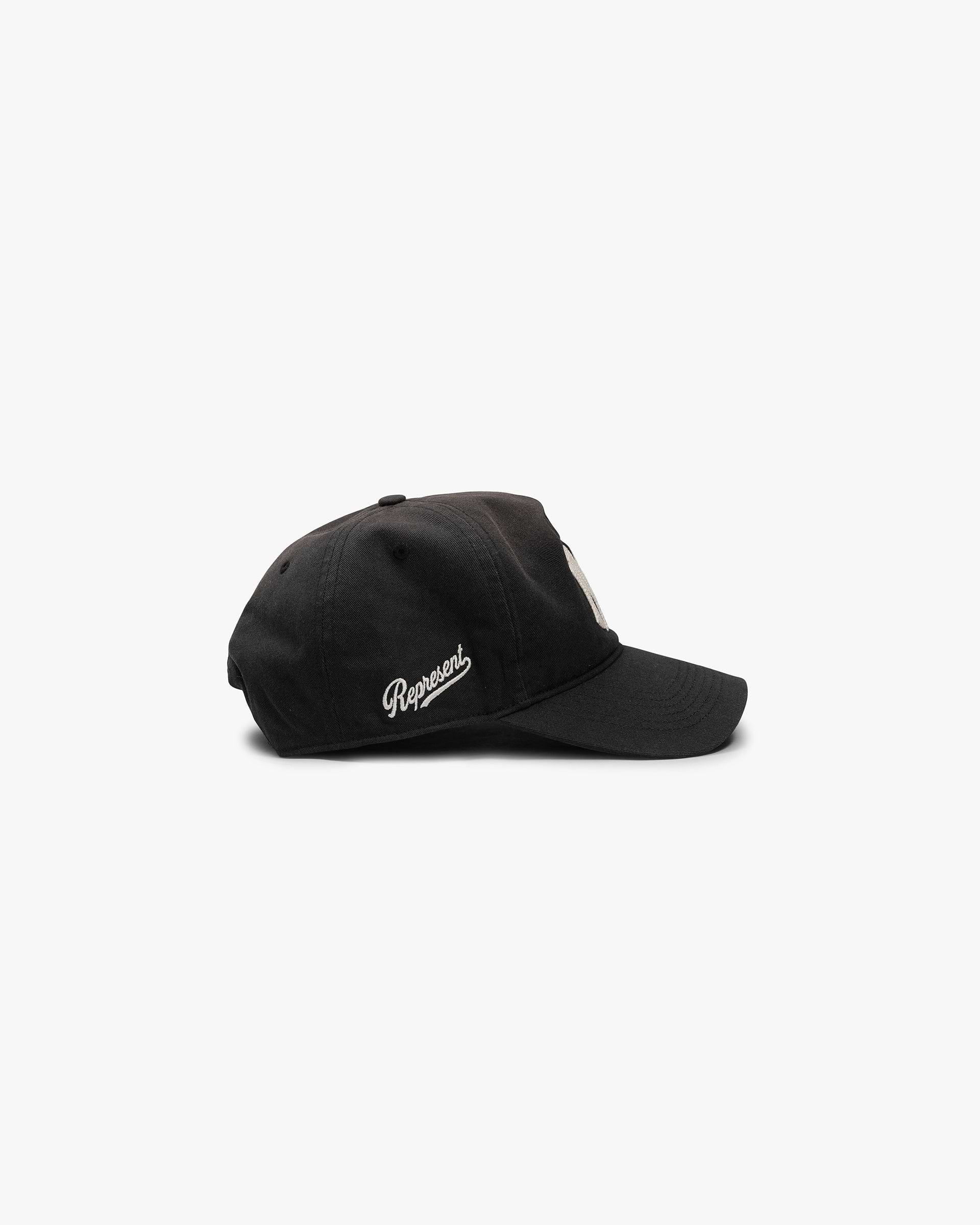 Represent X 47 New York Yankees Cap | Washed Black | REPRESENT
