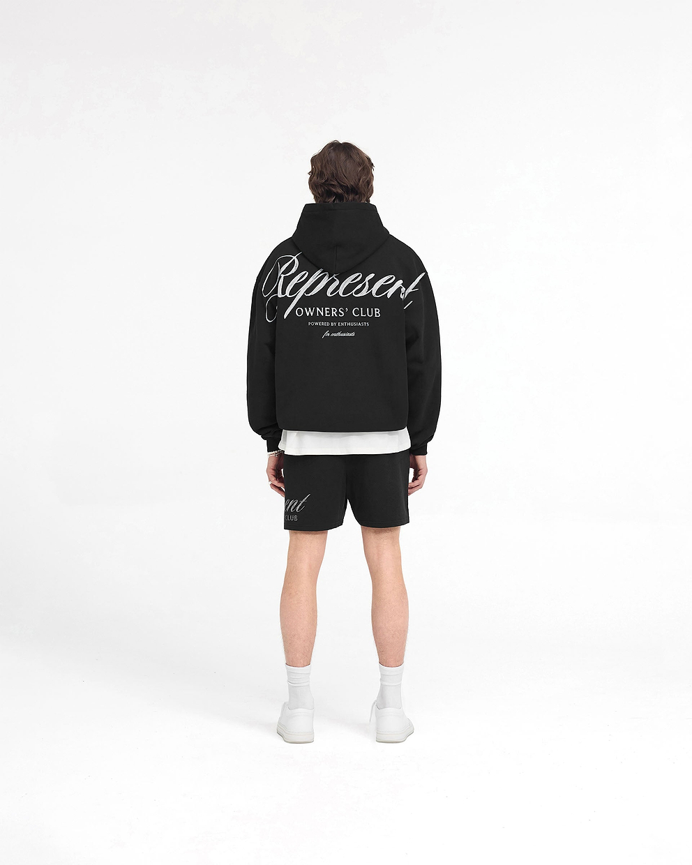 Represent Owners Club Script Hoodie - SCHWARZ