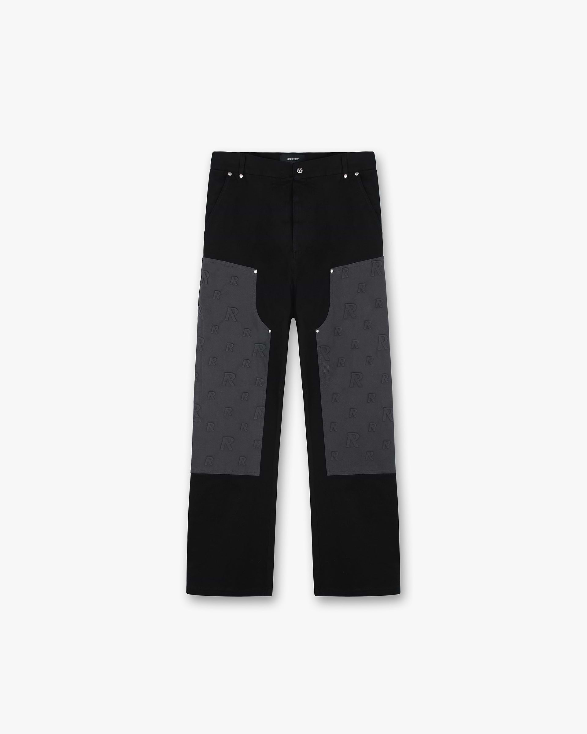 Embossed Utility Pants - Schwarzes Eisen